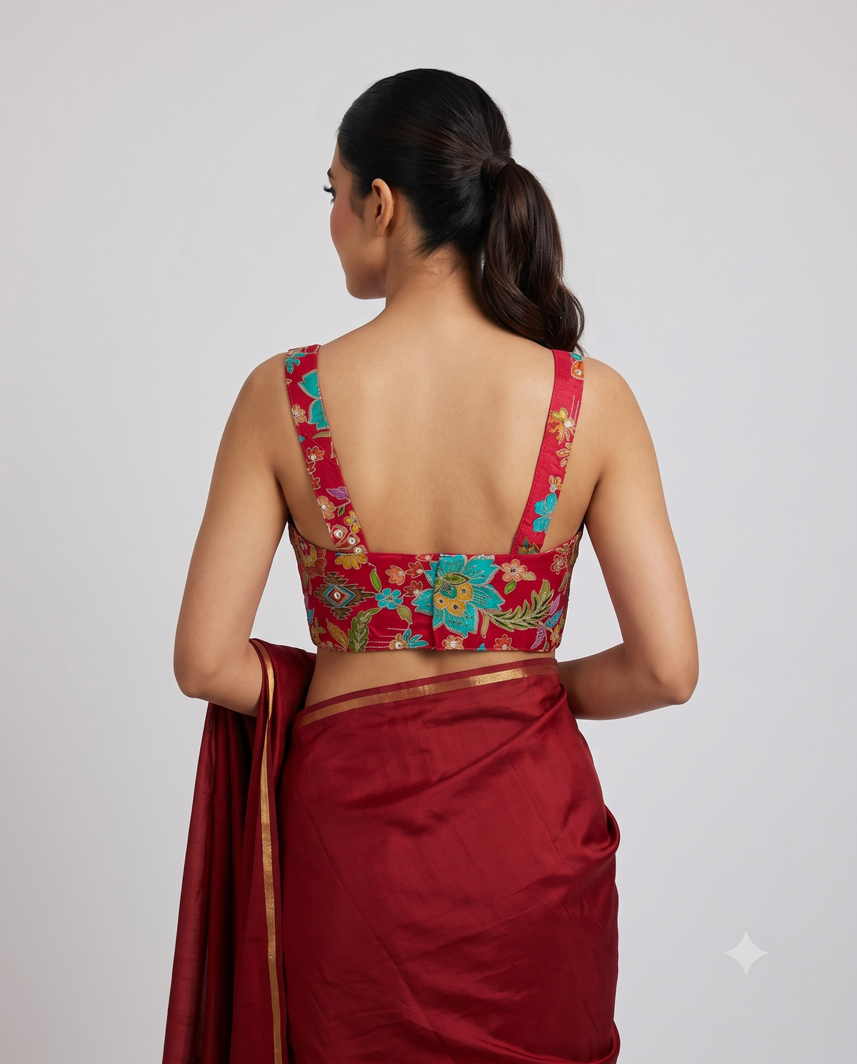 Stylish Sleeveless Designer Embroidery Blouse