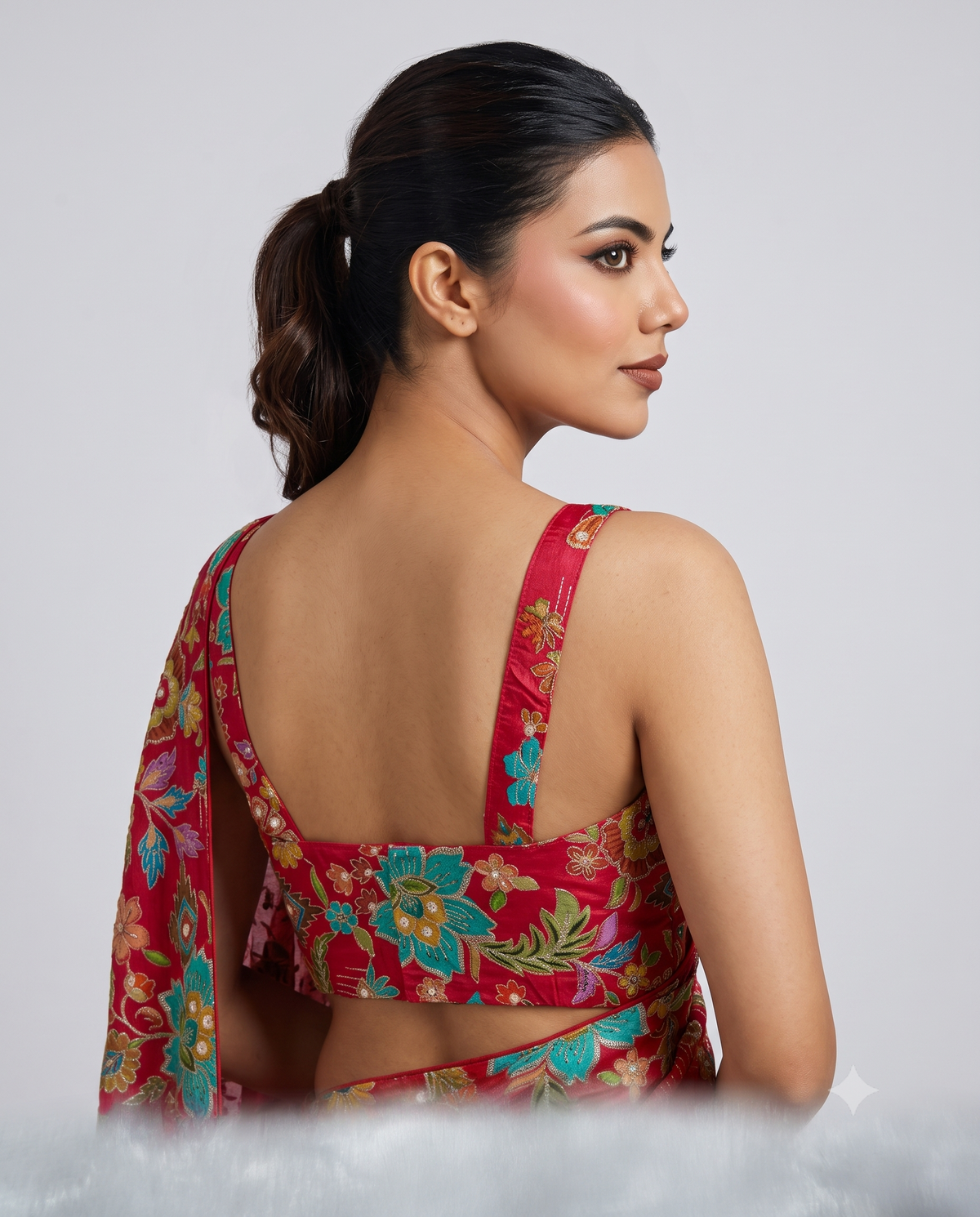 Stylish Sleeveless Designer Embroidery Blouse