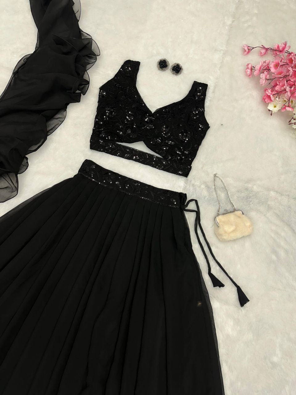 Pure Georgette lehnga