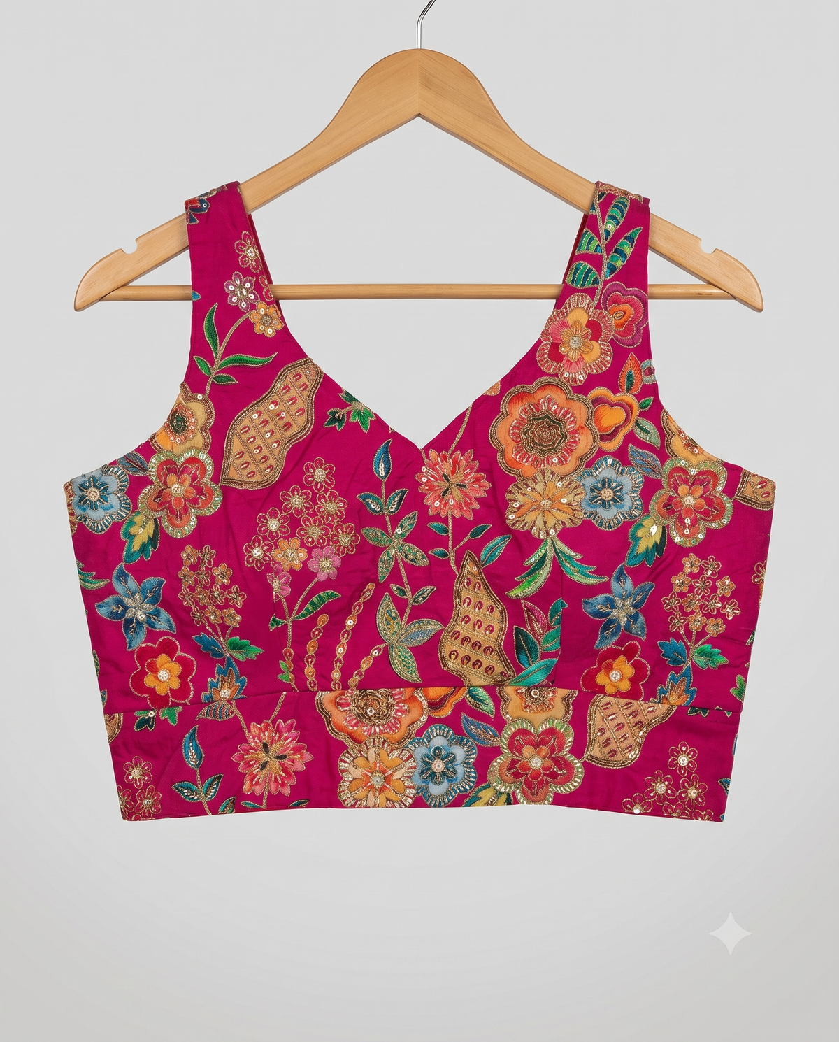 Fancy Position Print Sleeveless Ready to Wear Blouse