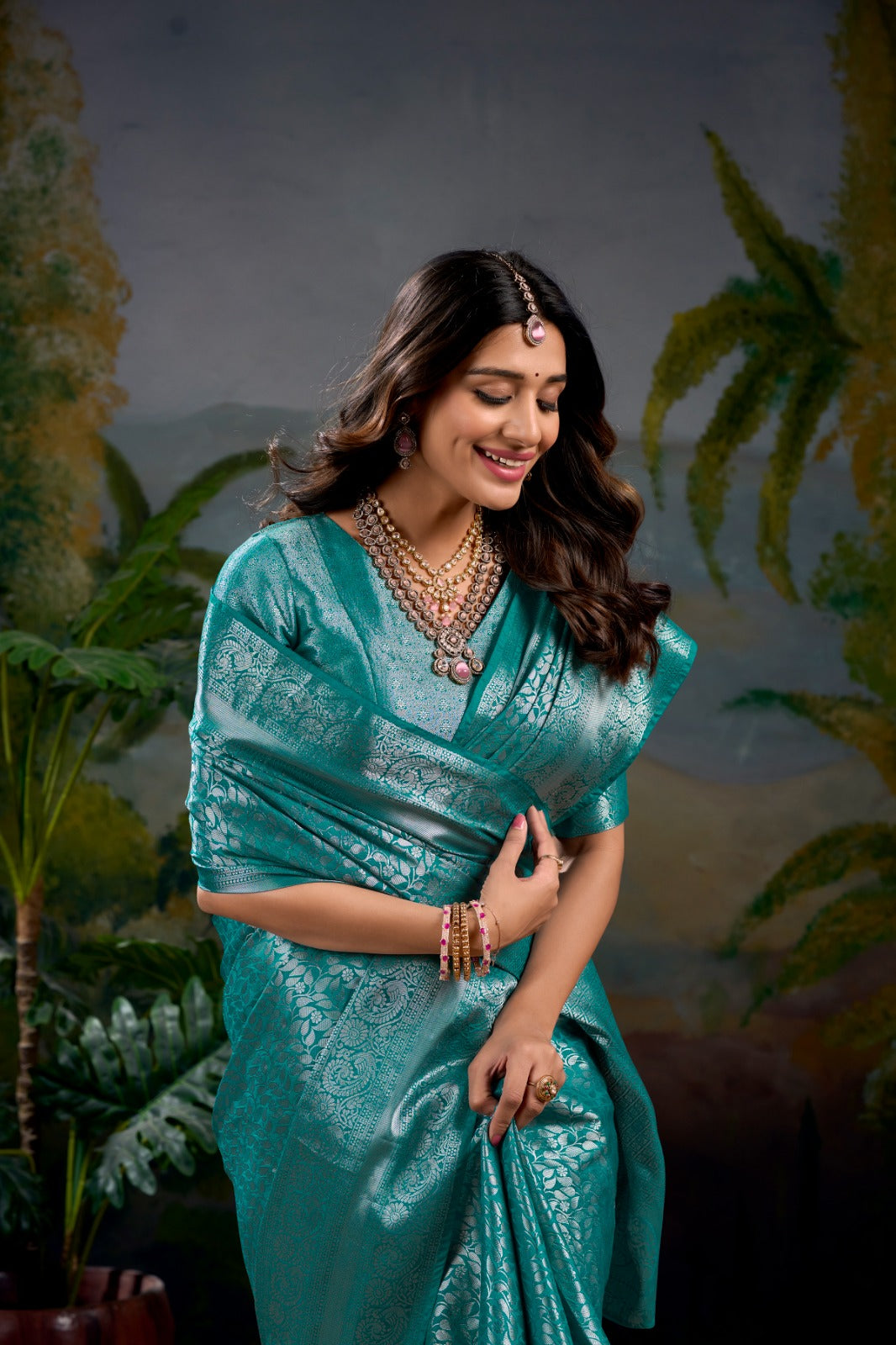 Kanjivaram Zari Weaving Work Saree