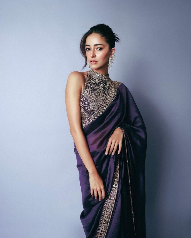 Ananya Panday inspired designer saree