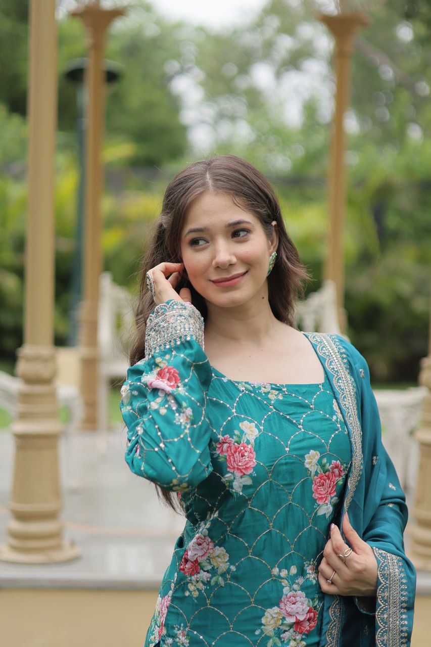 PREMIUM DESIGNER READYMADE KURTI-PLAZOO-DUPATTA COLLECTIONS