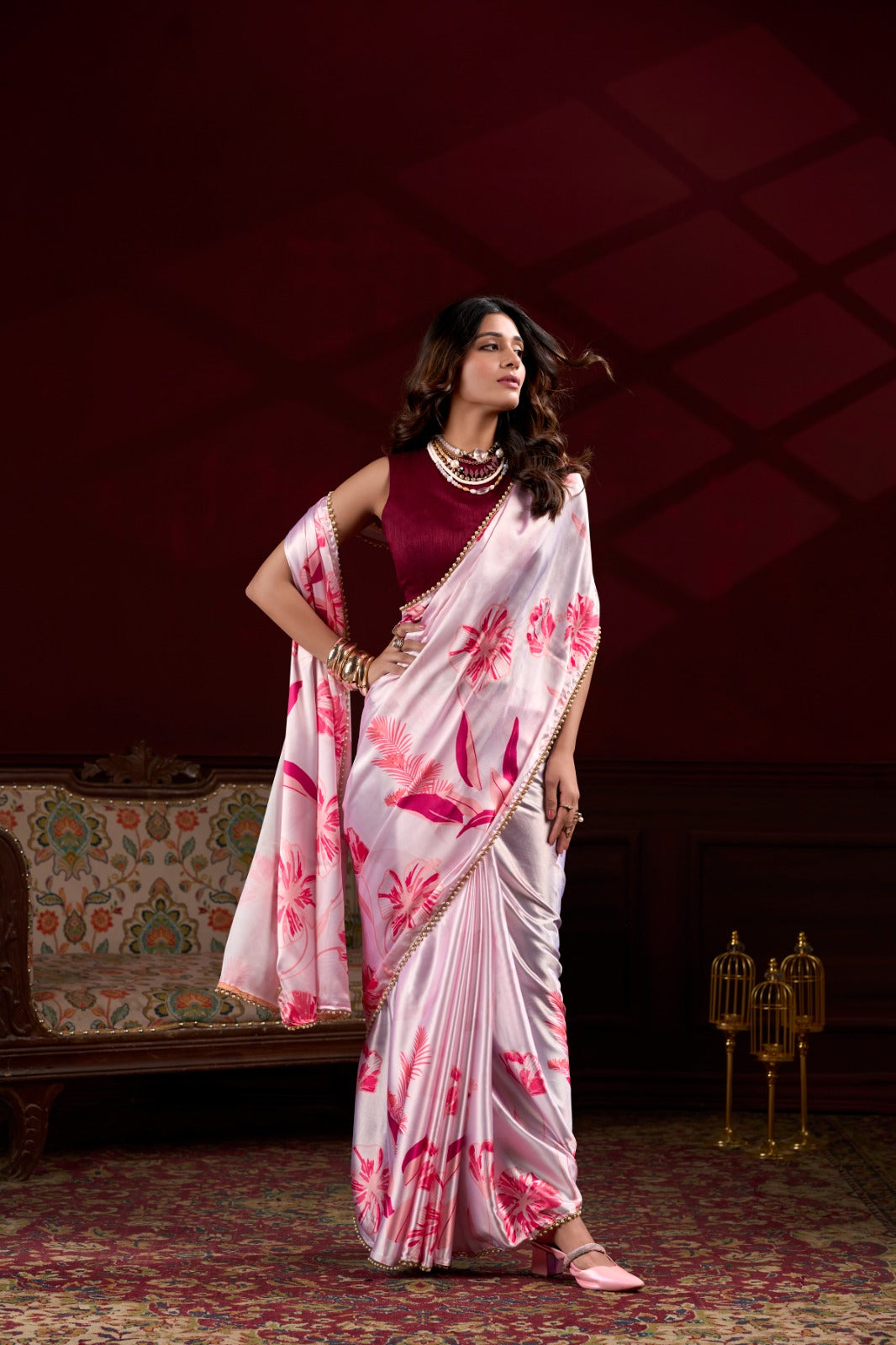 Satin Silk Saree