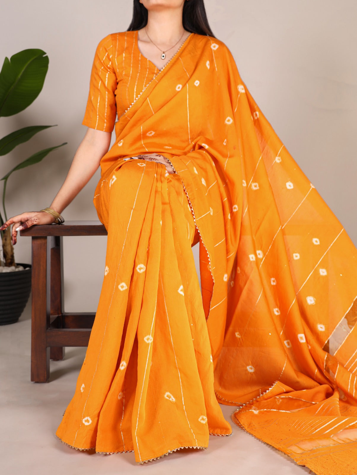Elegance meets ethereal charm in this enchanting Viscose chanderi saree