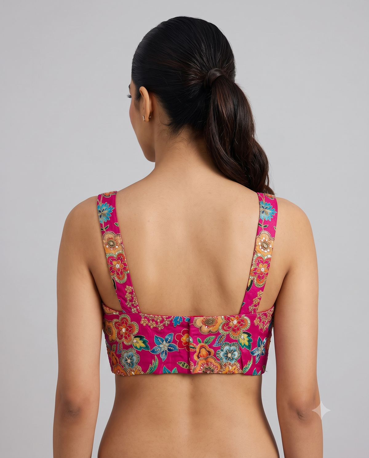 Fancy Position Print Sleeveless Ready to Wear Blouse
