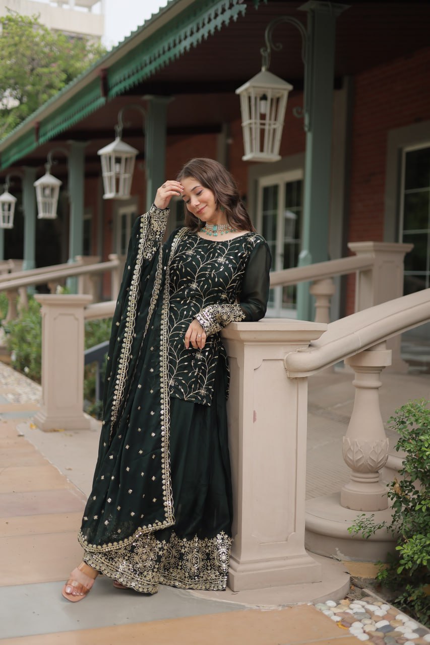 PREMIUM DESIGNER READYMADE KURTI-PLAZOO-DUPATTA COLLECTIONS