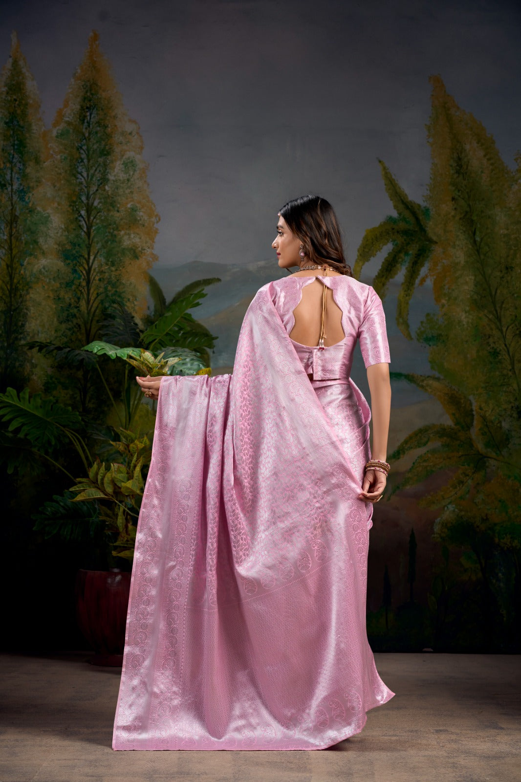 Kanjivaram Zari Weaving Work Saree