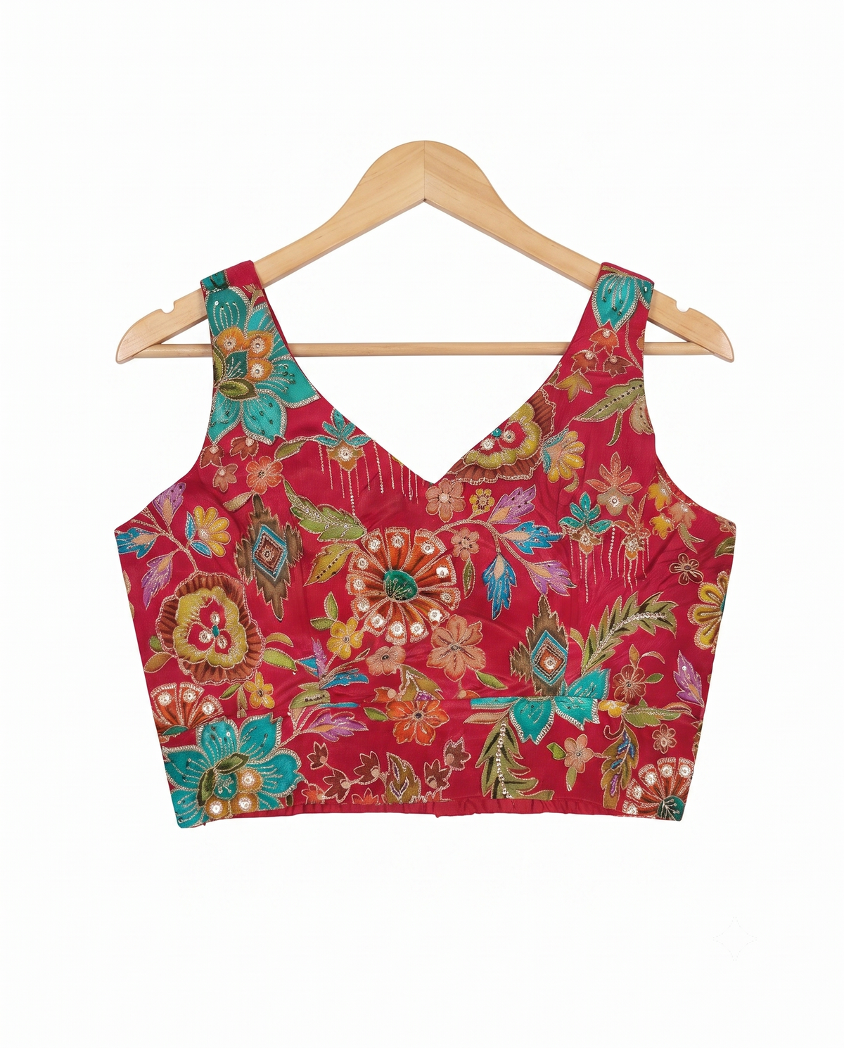 Stylish Sleeveless Designer Embroidery Blouse