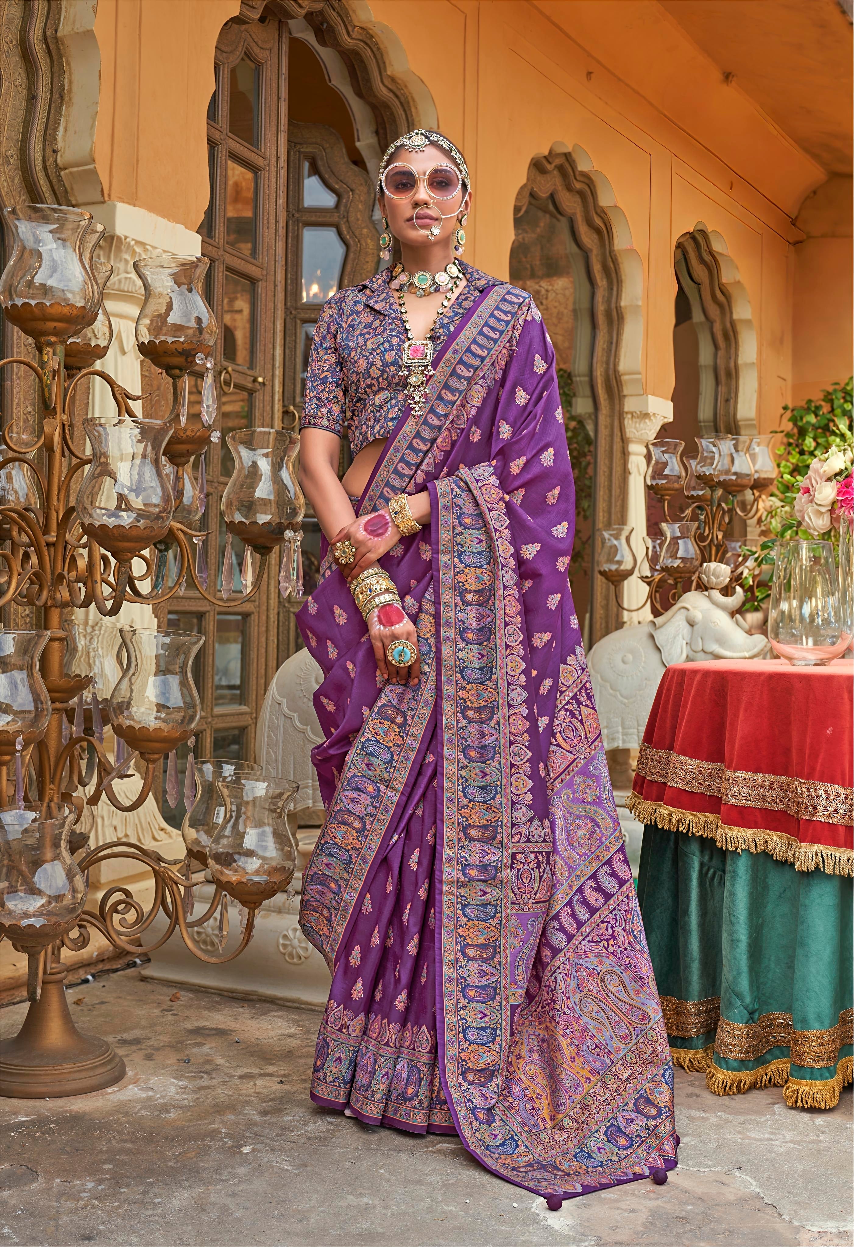Royal Rajasthani Traditional Silk Saree