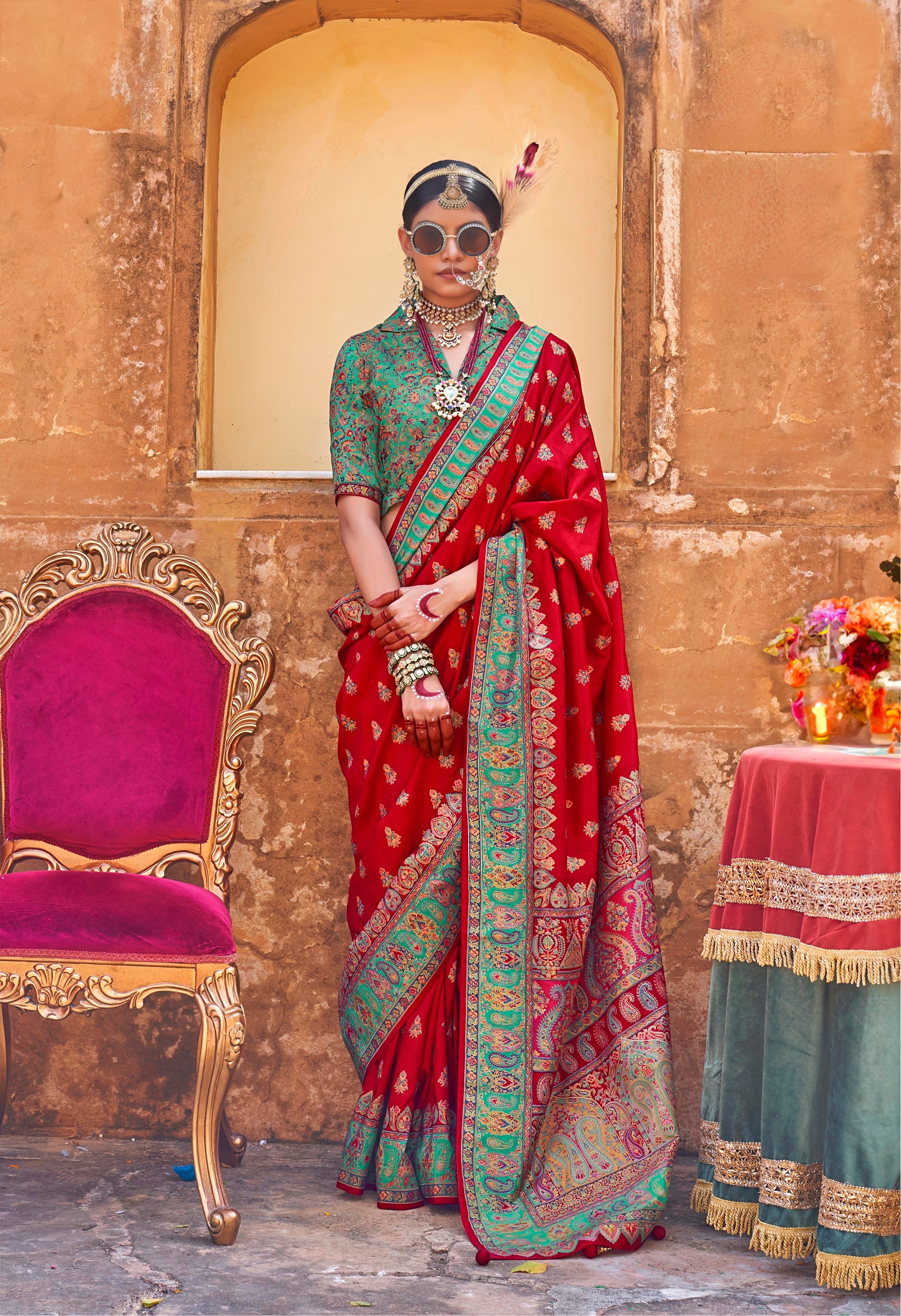 Royal Rajasthani Traditional Silk Saree