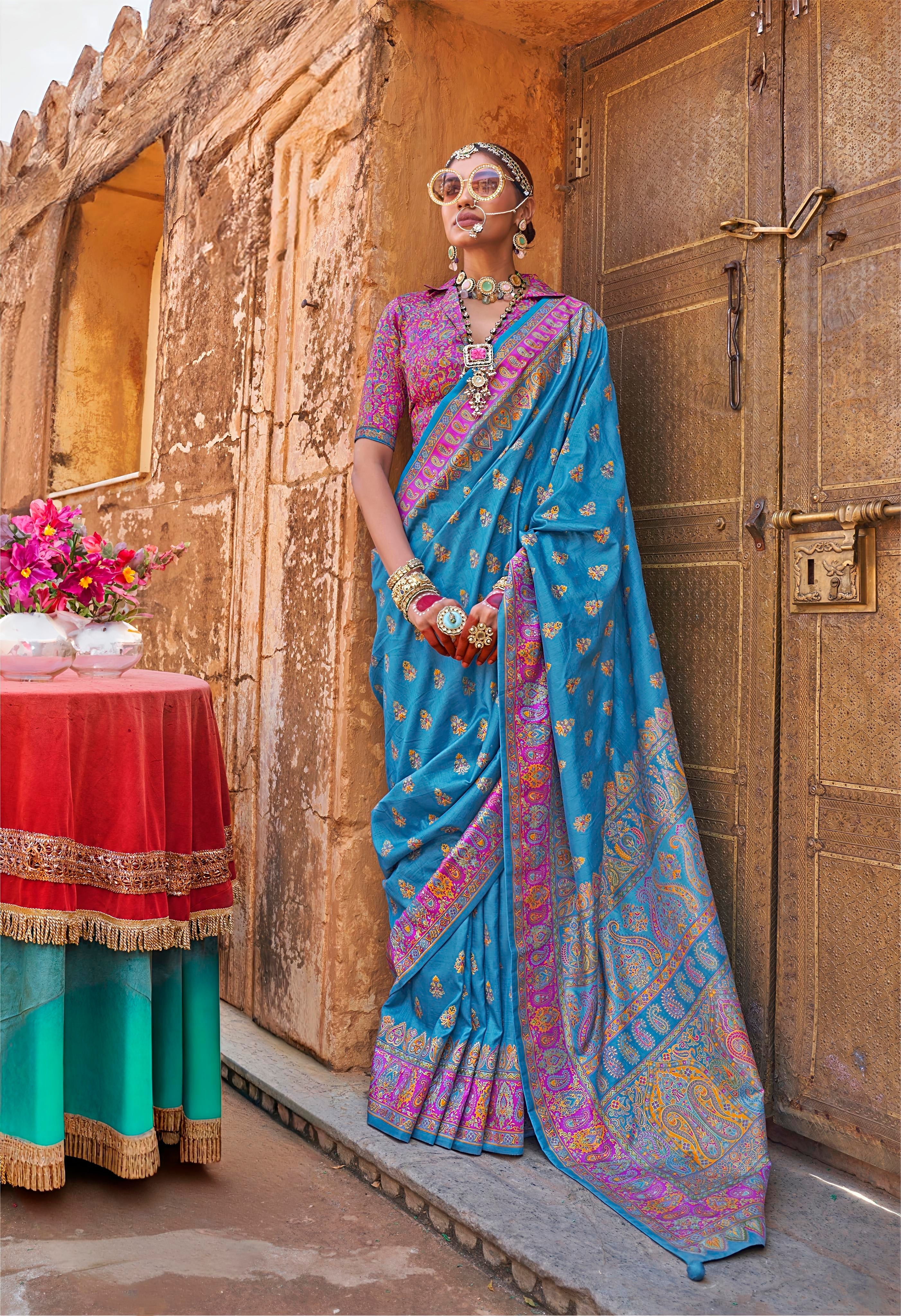 Royal Rajasthani Traditional Silk Saree
