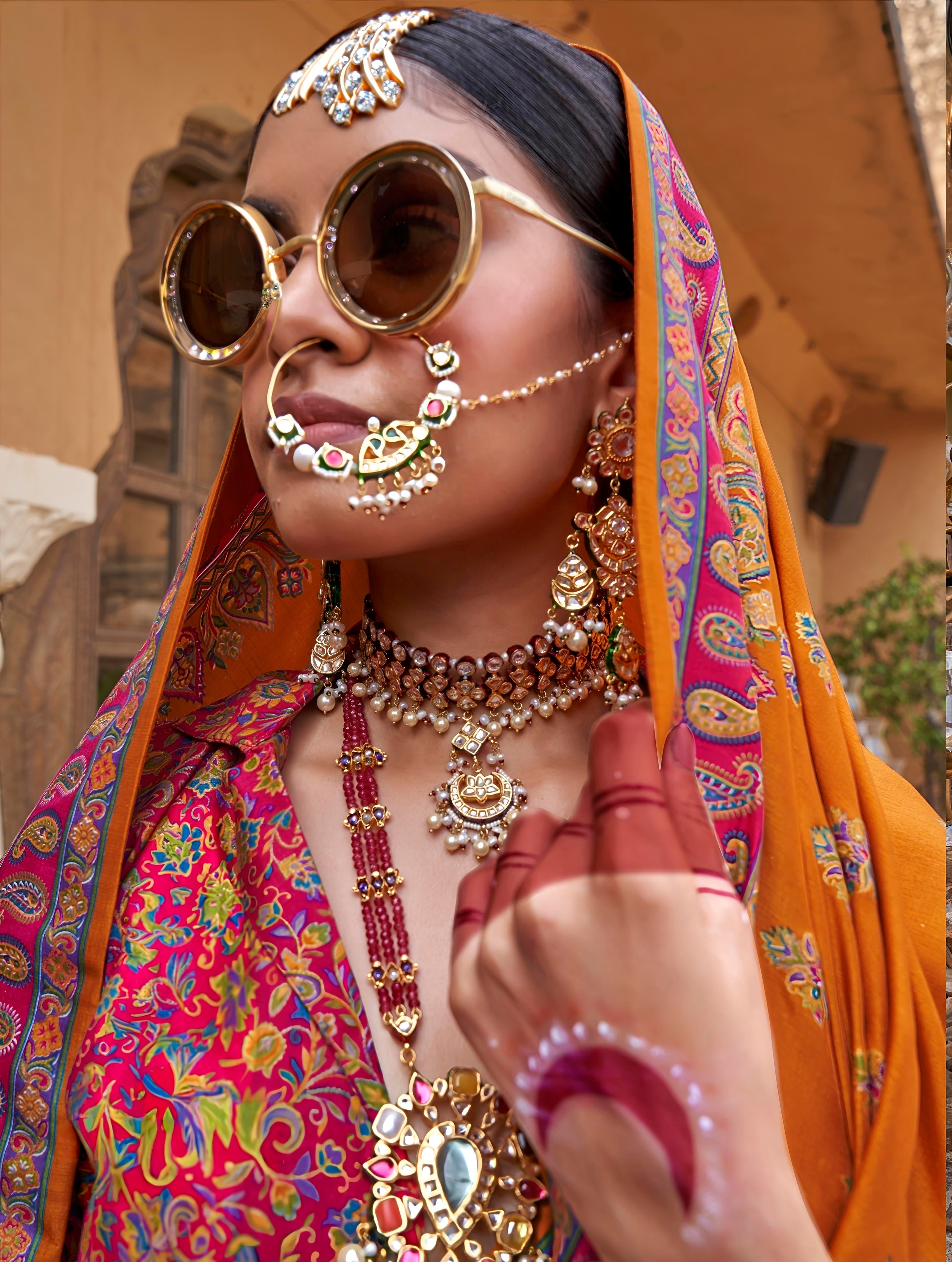 Royal Rajasthani Traditional Silk Saree