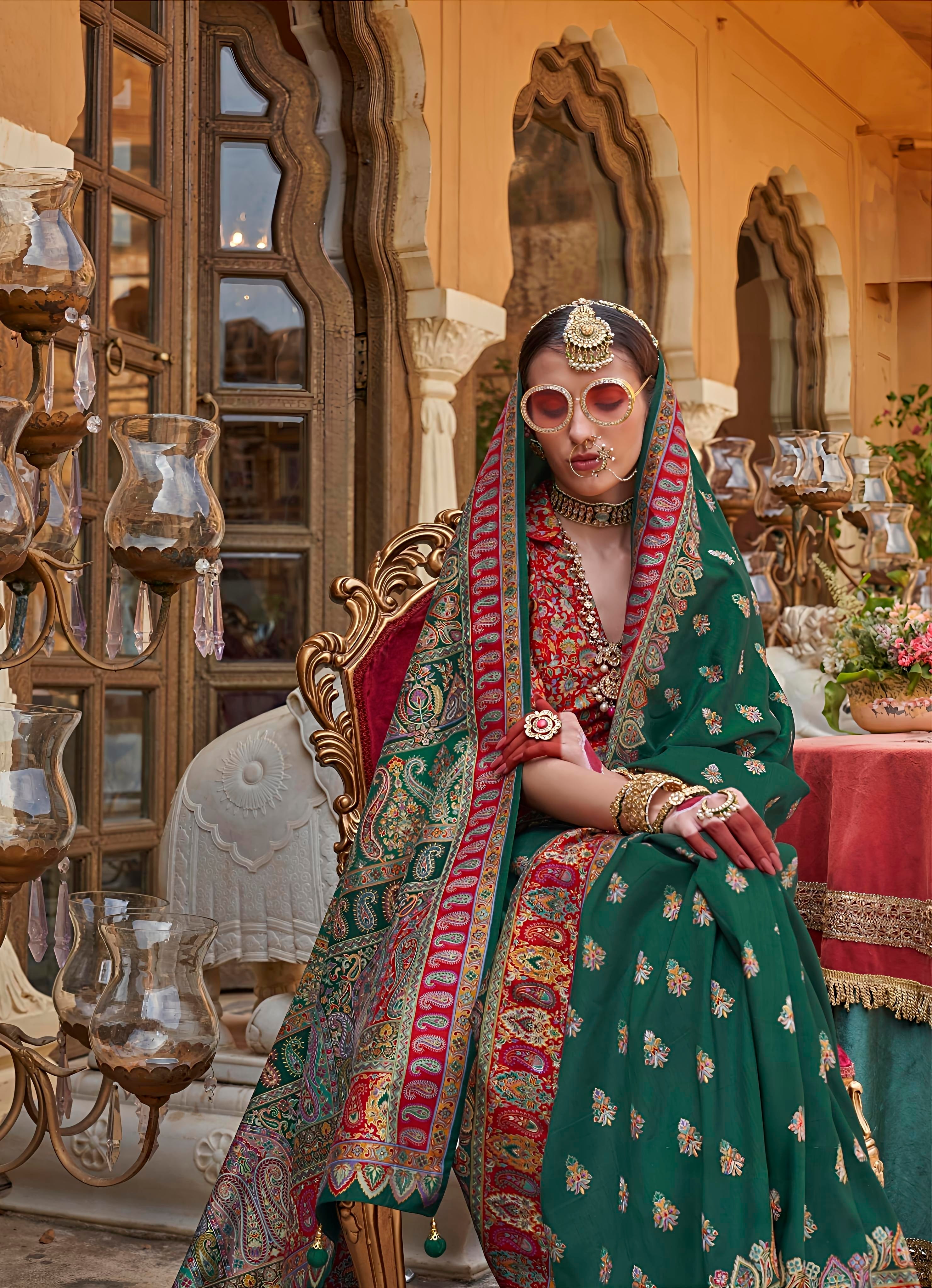 Royal Rajasthani Traditional Silk Saree