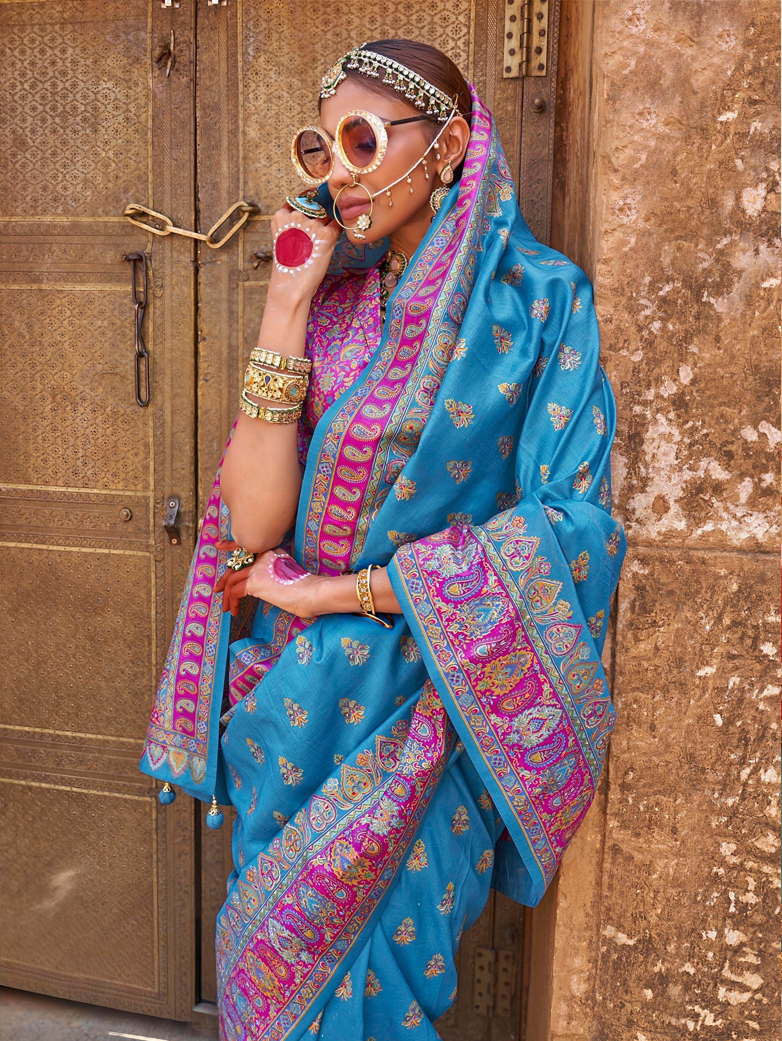 Royal Rajasthani Traditional Silk Saree