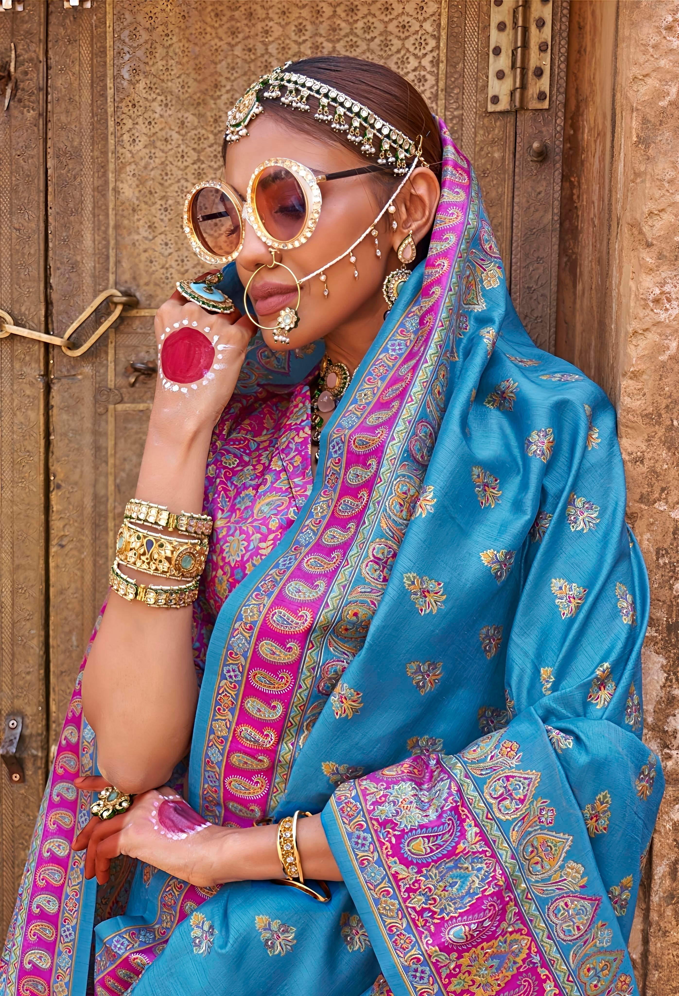 Royal Rajasthani Traditional Silk Saree