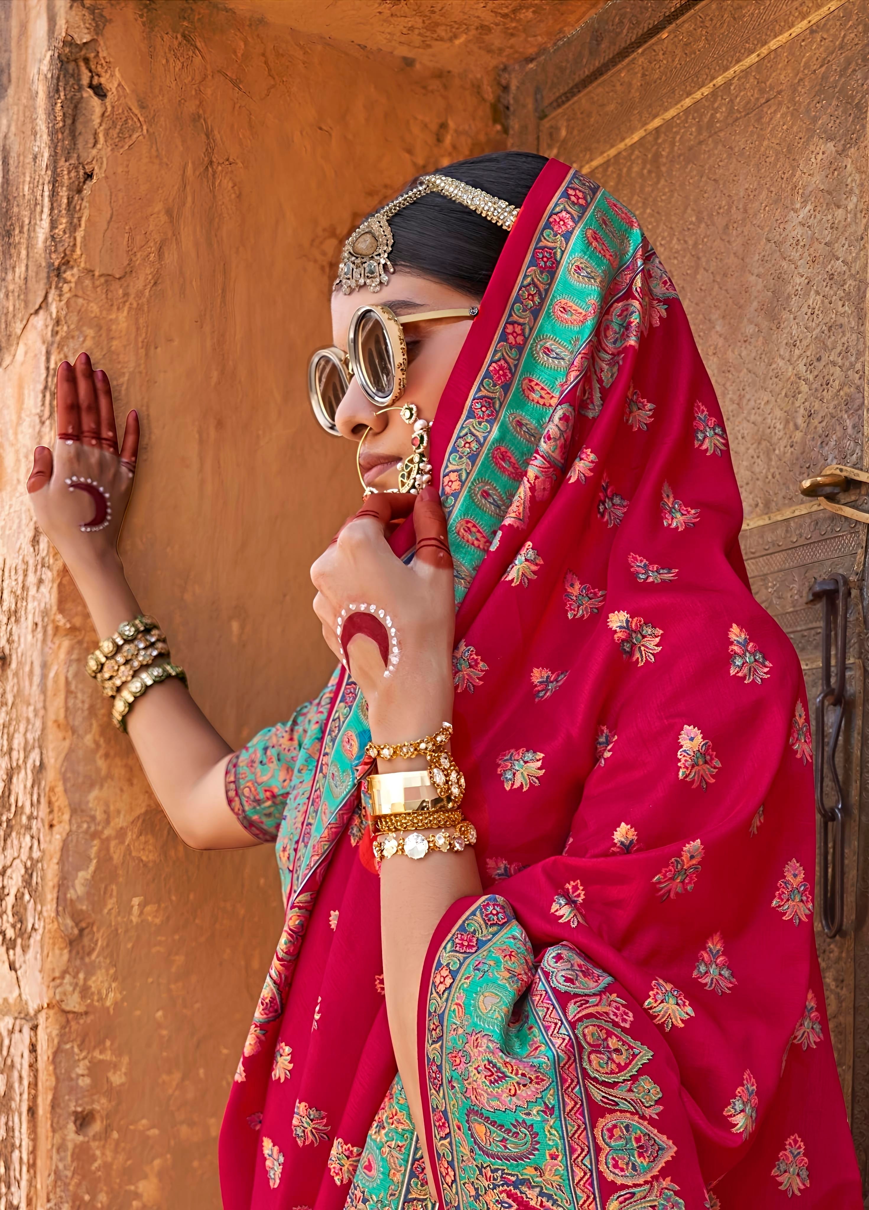 Royal Rajasthani Traditional Silk Saree