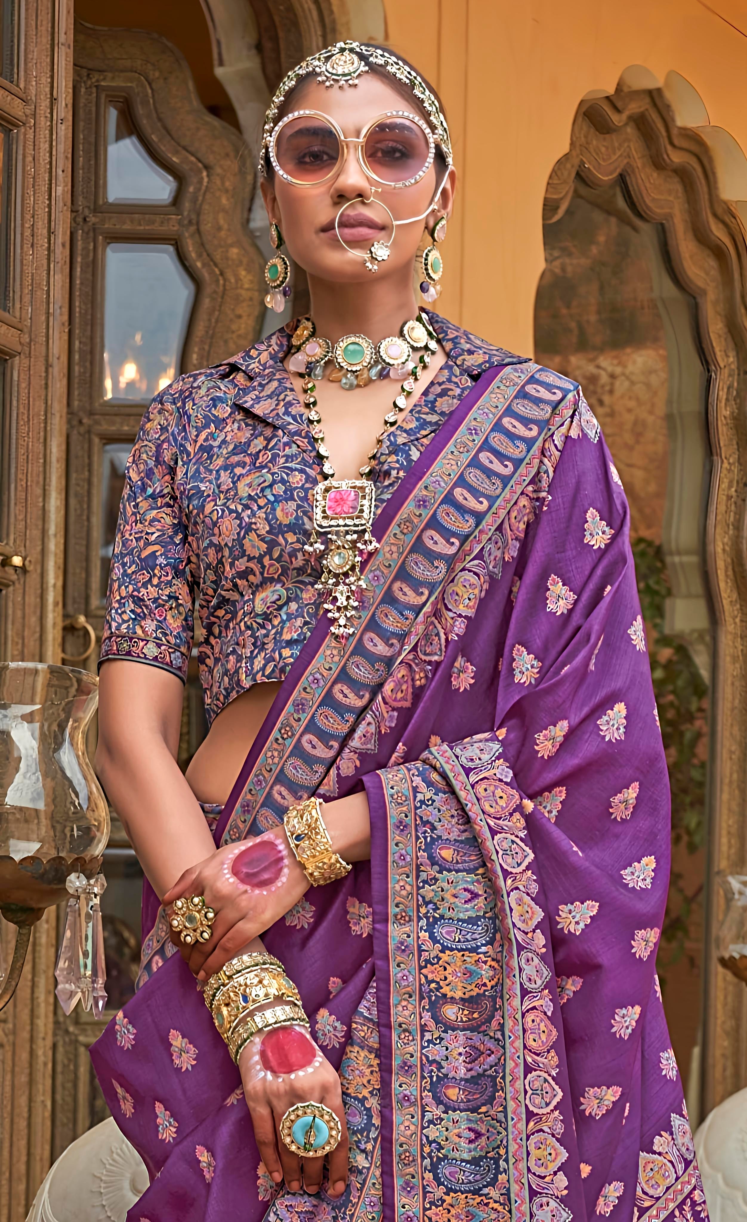 Royal Rajasthani Traditional Silk Saree