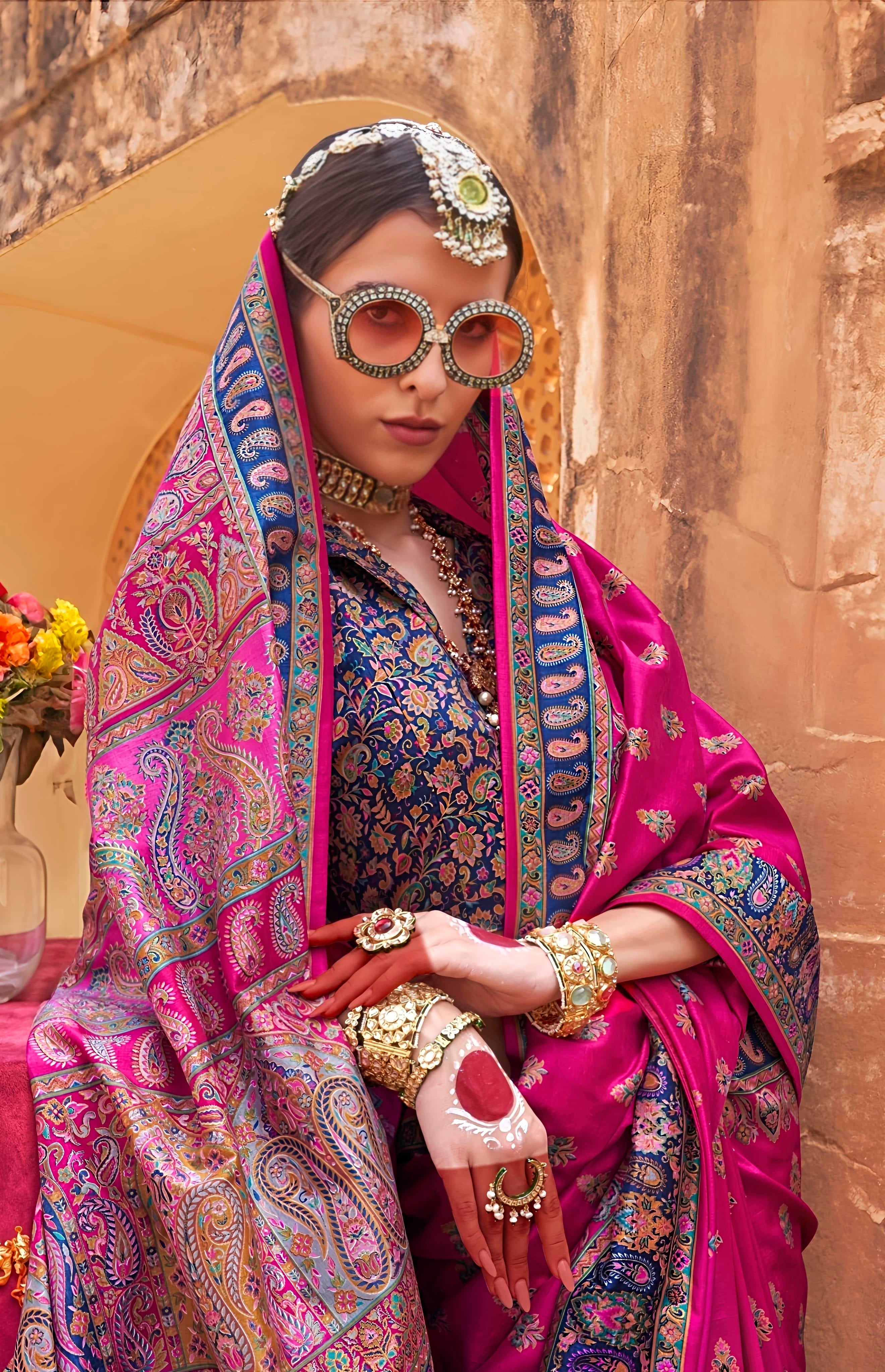 Royal Rajasthani Traditional Silk Saree