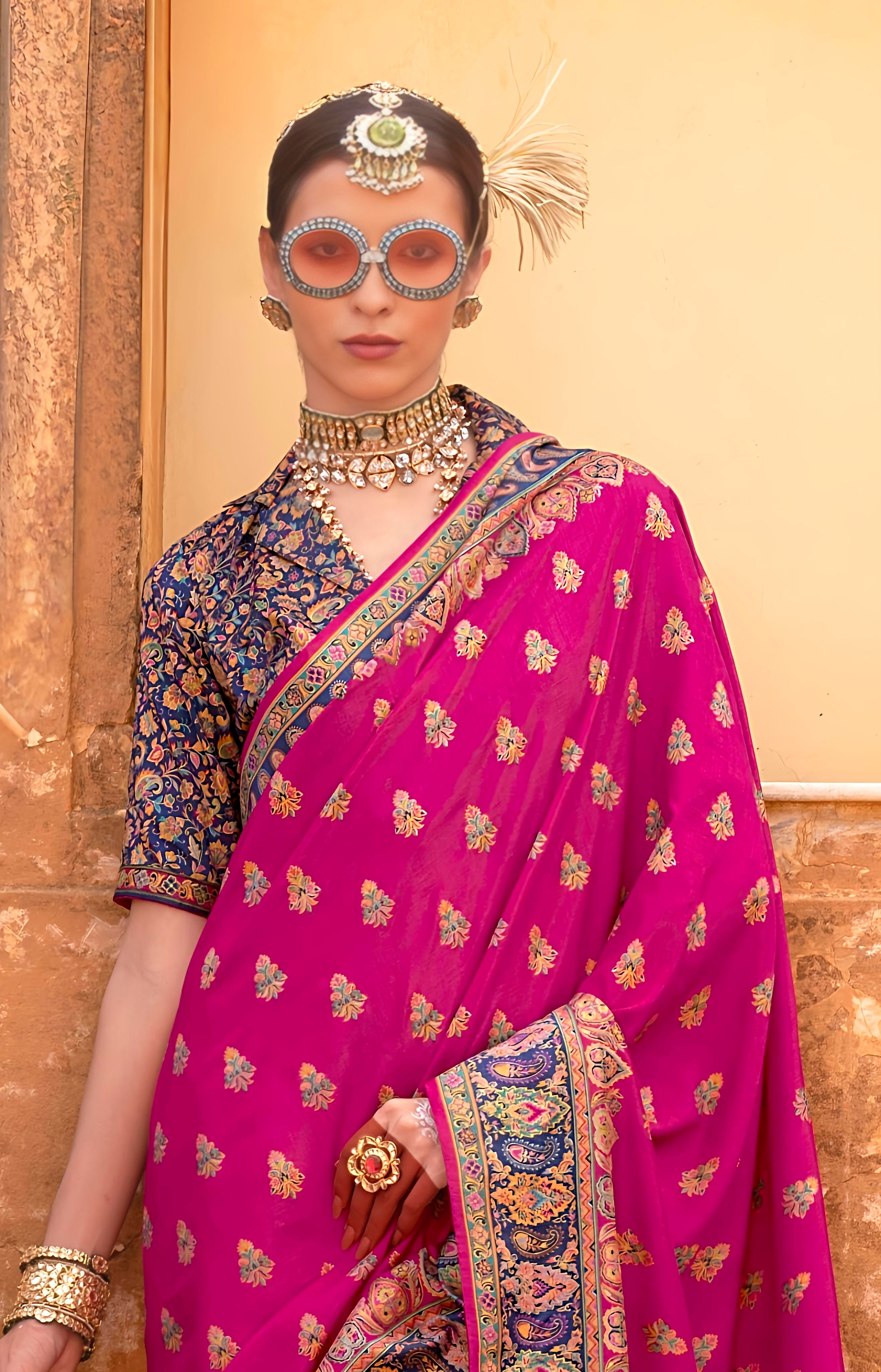 Royal Rajasthani Traditional Silk Saree