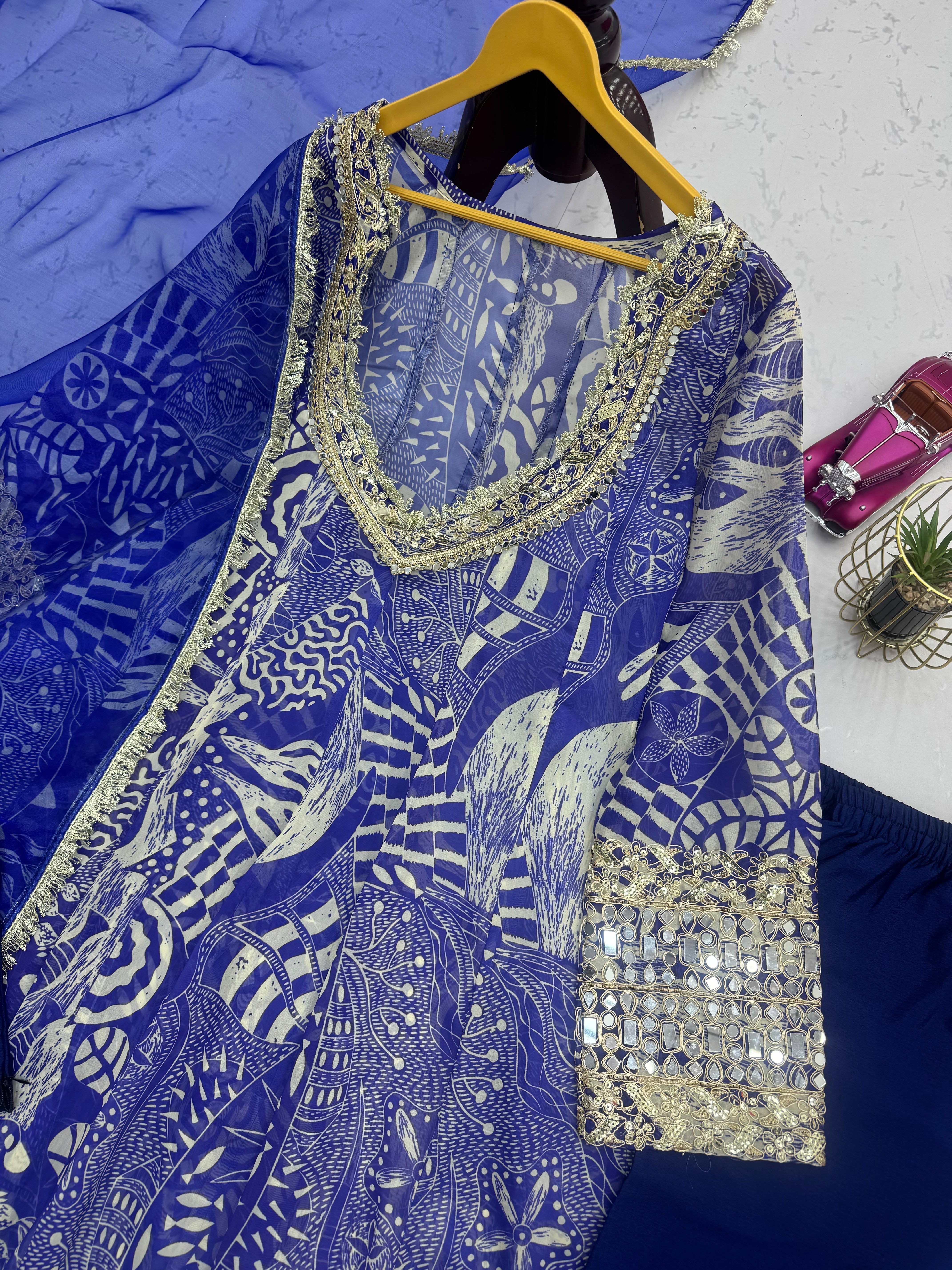 NEW Launching Designer Party Wear Look 4 Pis Collection