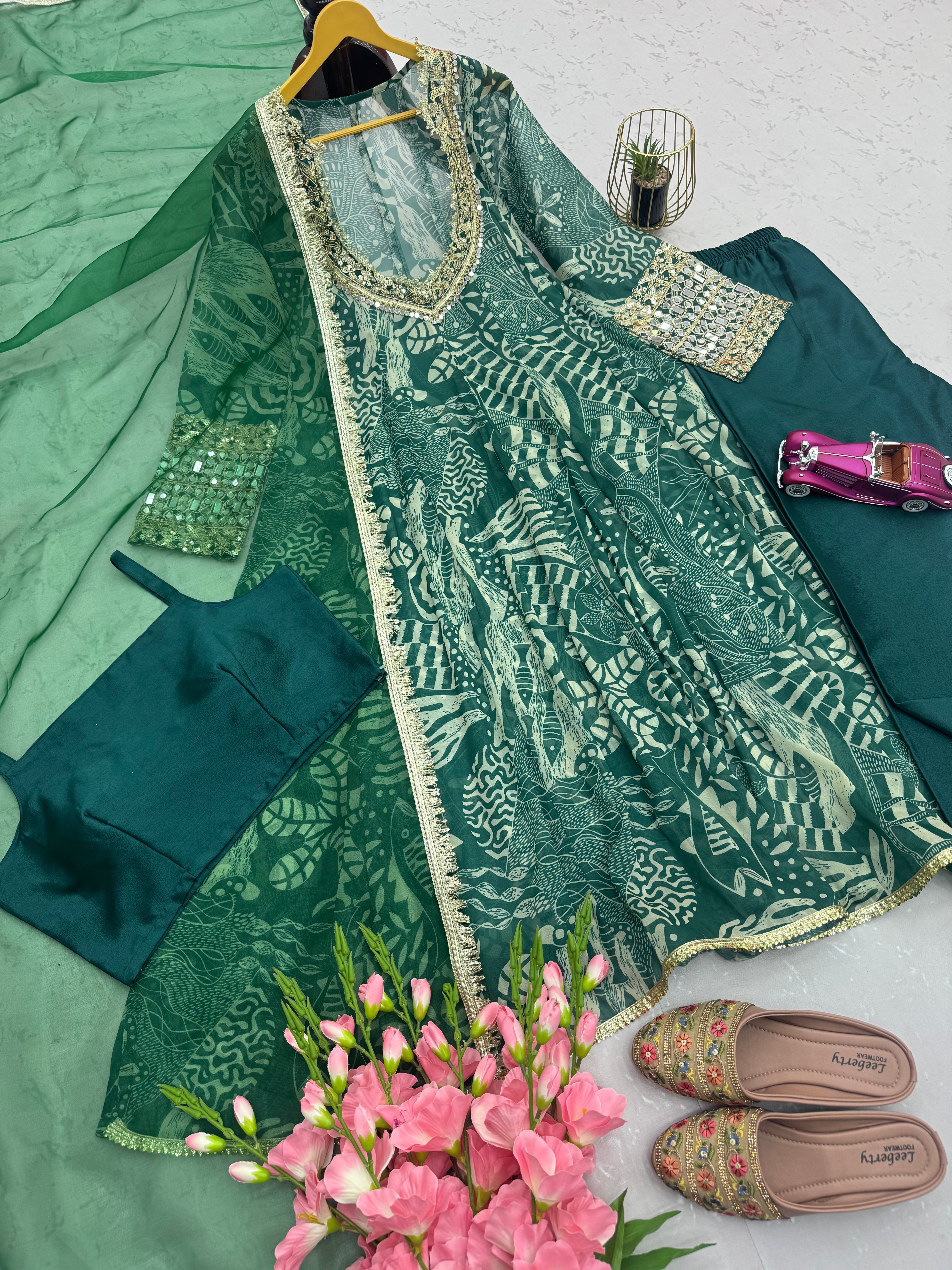NEW Launching Designer Party Wear Look 4 Pis Collection