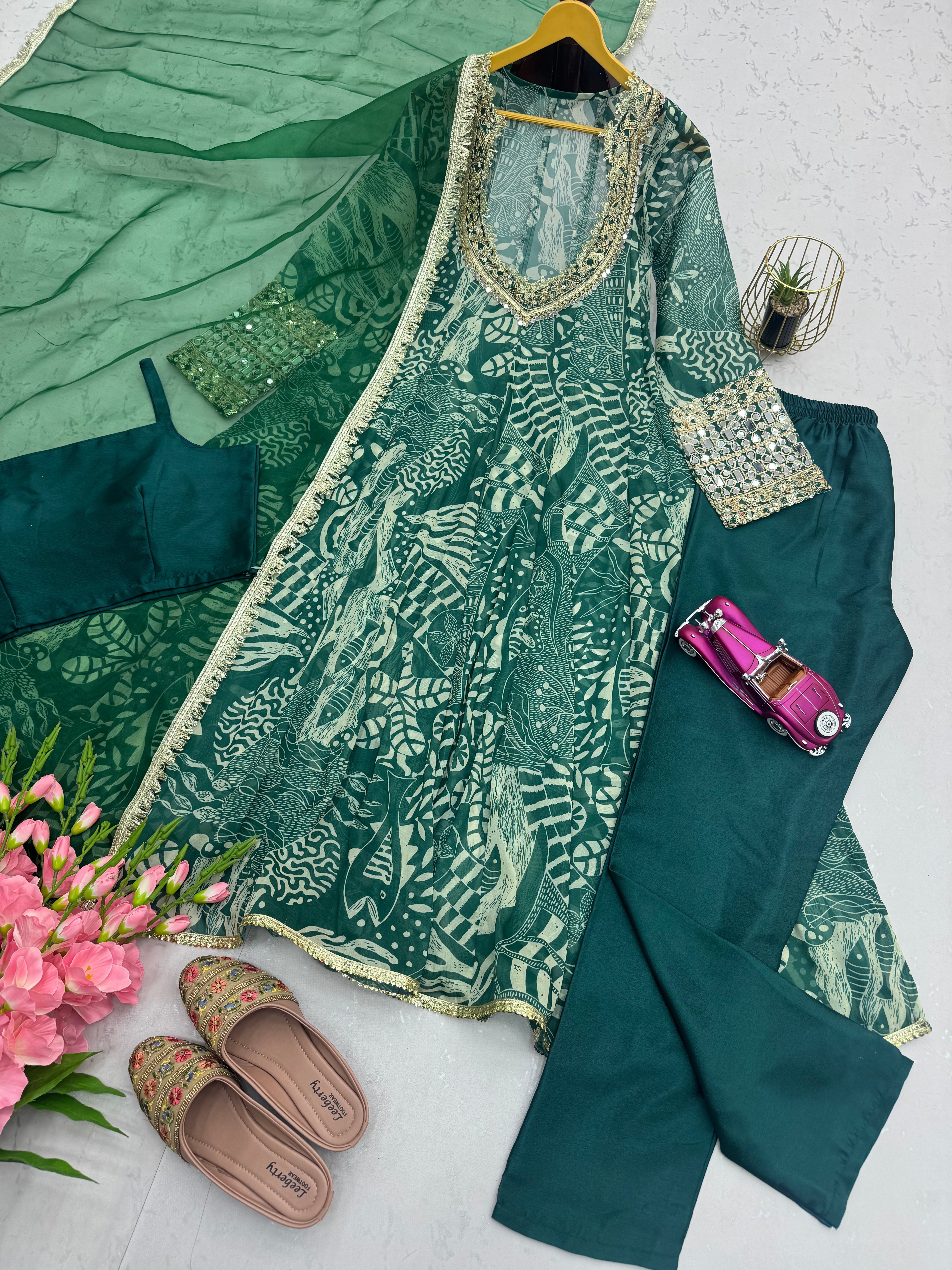 NEW Launching Designer Party Wear Look 4 Pis Collection