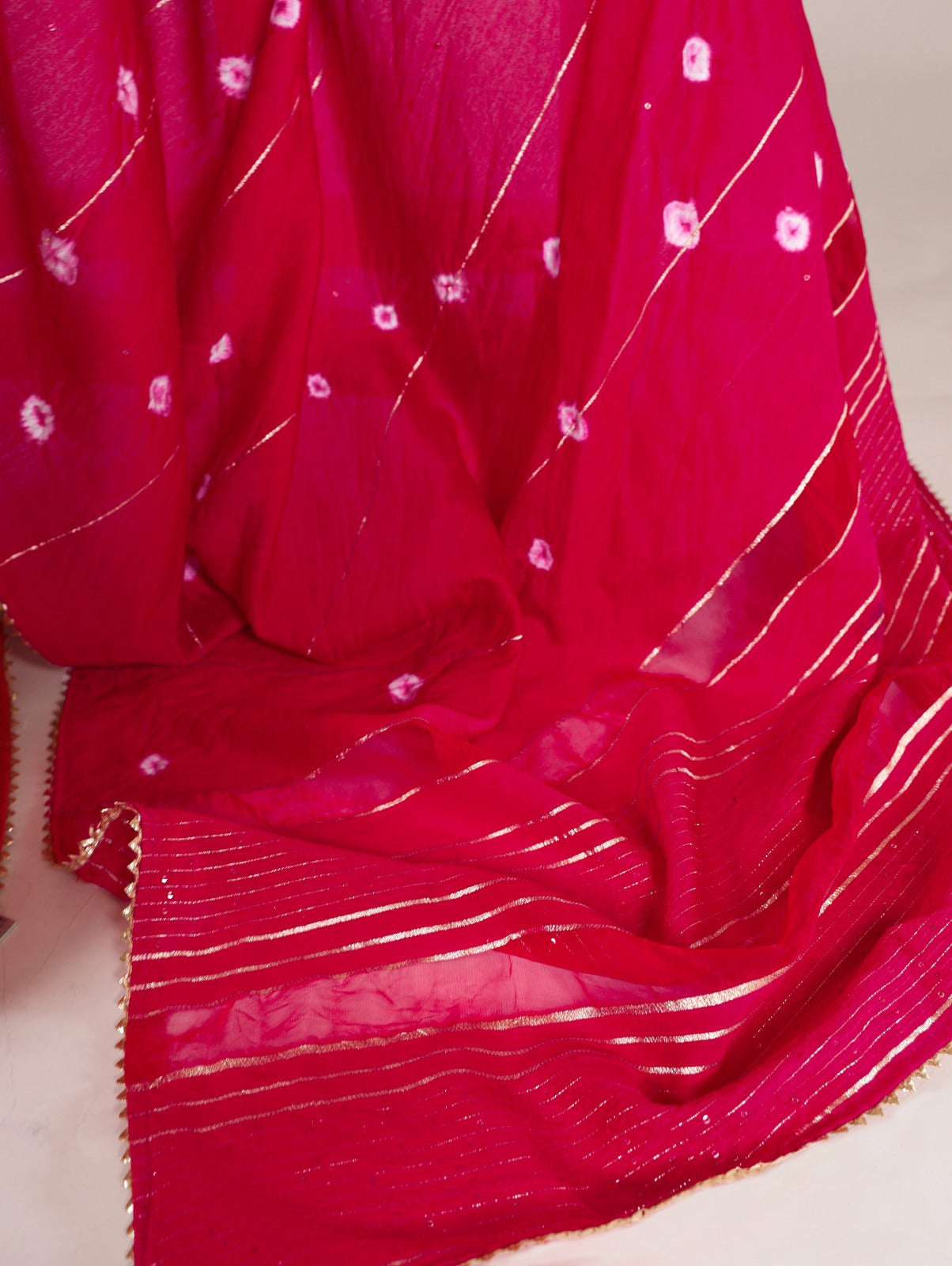 Elegance meets ethereal charm in this enchanting Viscose chanderi saree