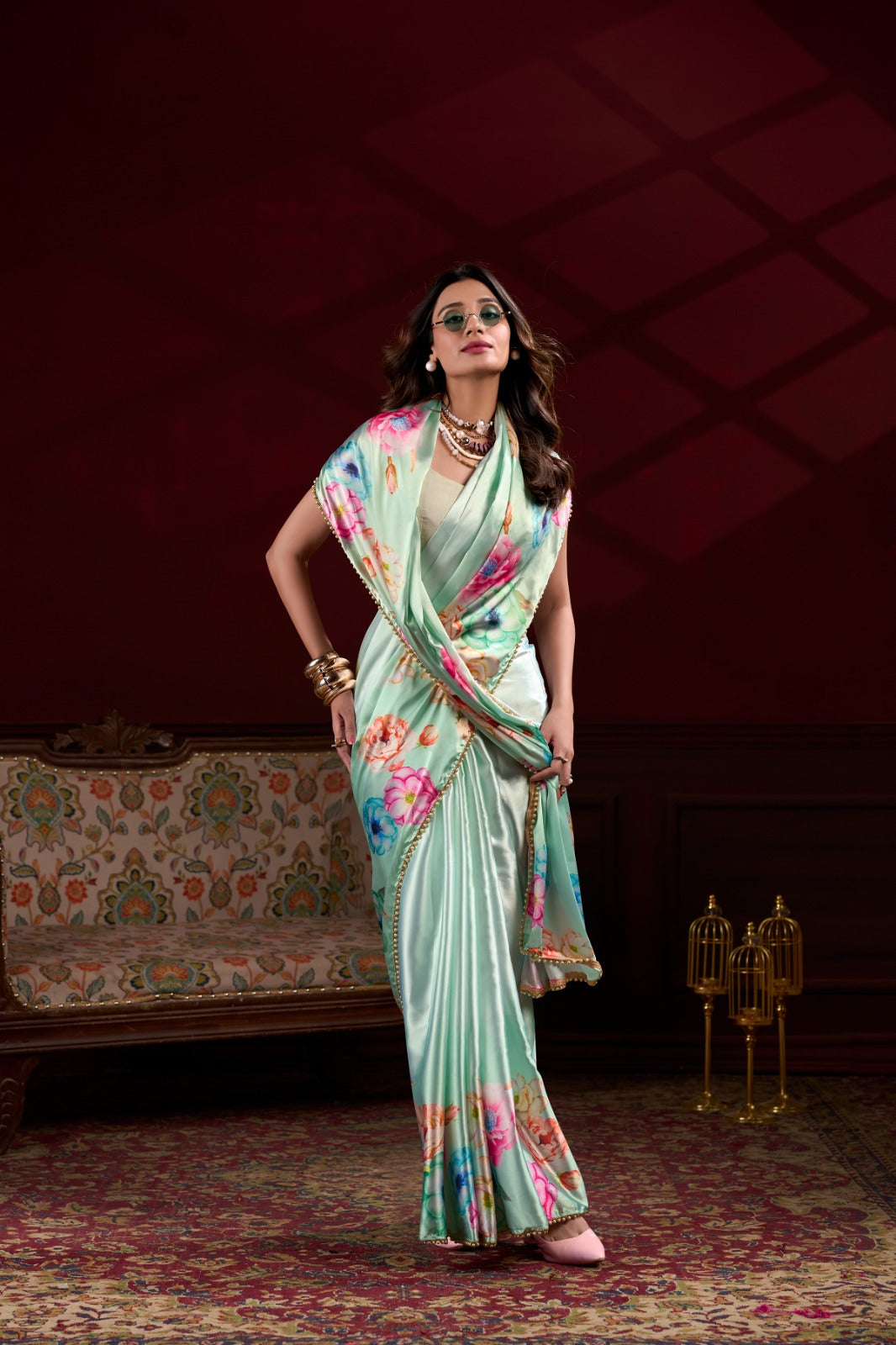 Satin Silk Saree
