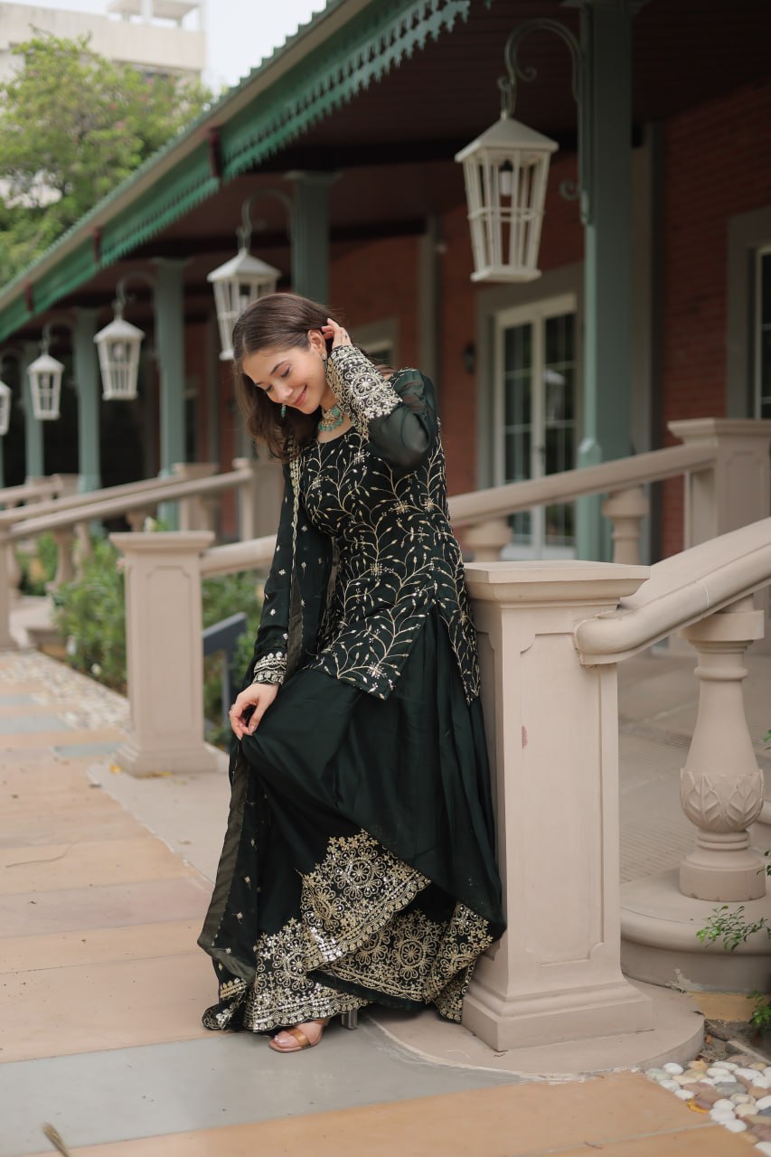 PREMIUM DESIGNER READYMADE KURTI-PLAZOO-DUPATTA COLLECTIONS