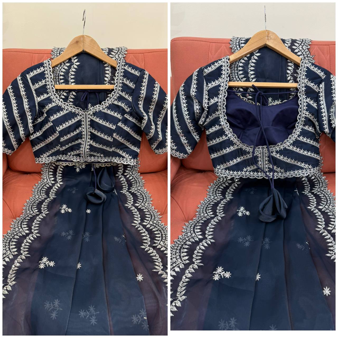 Embroidered Jimmy Chu Saree