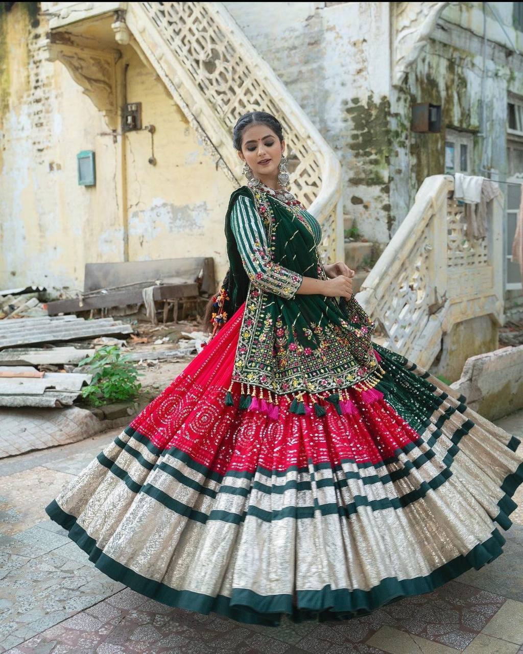 NEW DESIGNER PRINTED LAHENGA CHOLI