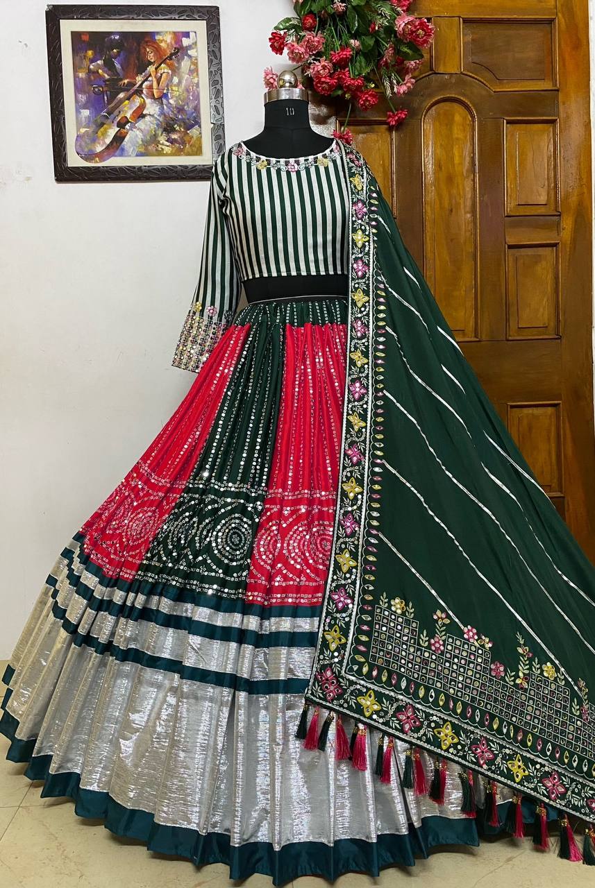 NEW DESIGNER PRINTED LAHENGA CHOLI