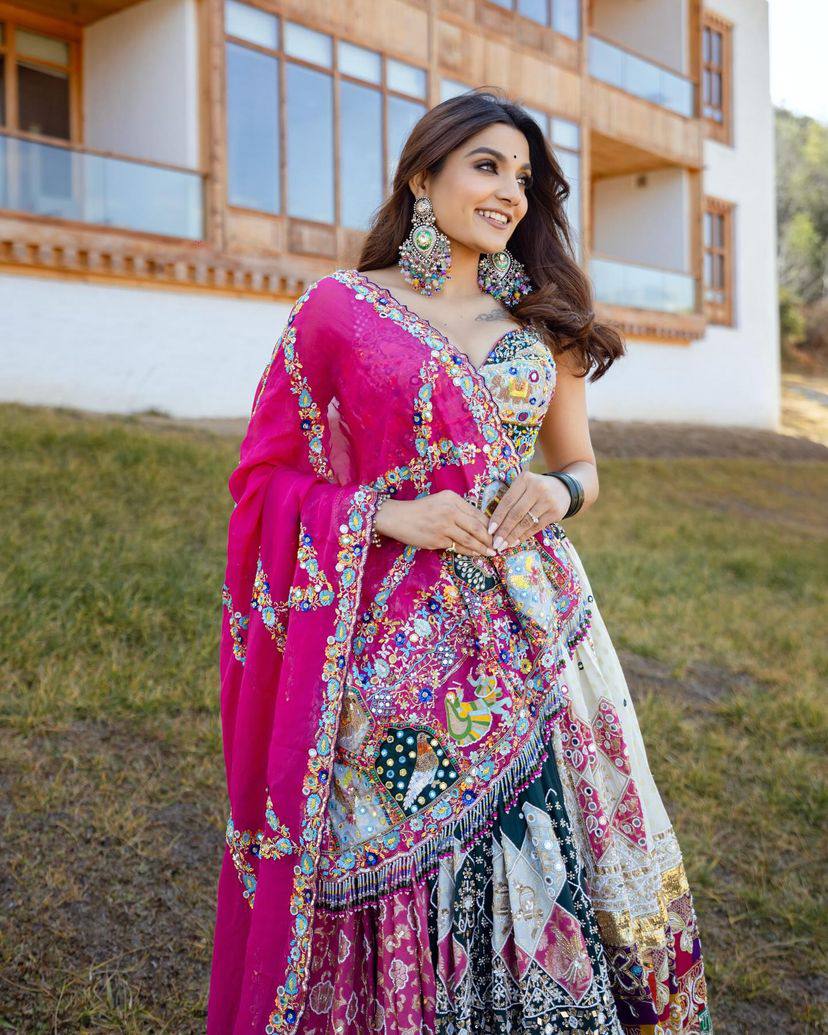 NEW DESIGNER PRINTED LAHENGA CHOLI