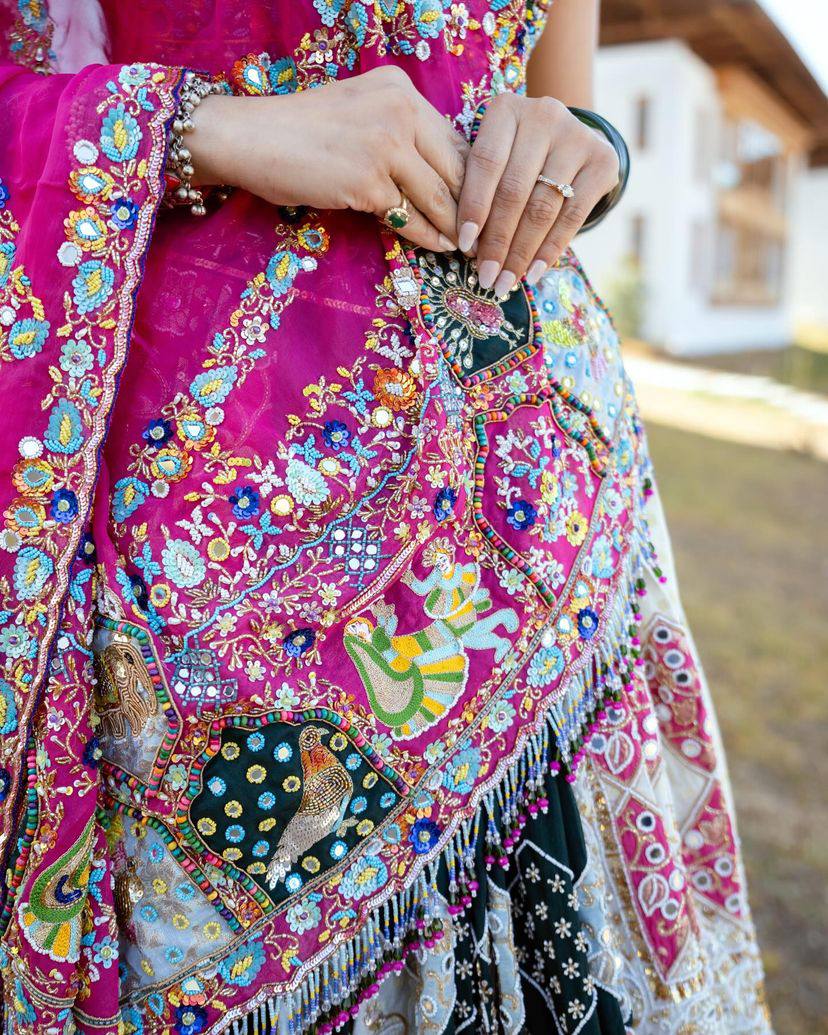 NEW DESIGNER PRINTED LAHENGA CHOLI