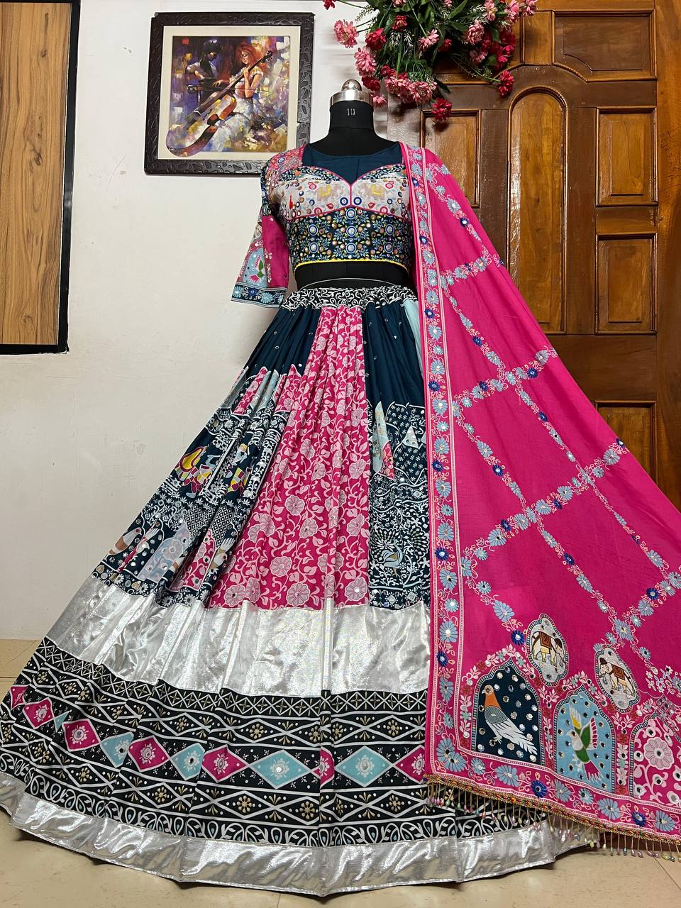 NEW DESIGNER PRINTED LAHENGA CHOLI