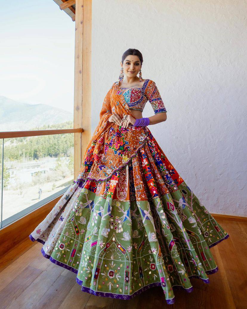 NEW DESIGNER PRINTED LAHENGA CHOLI