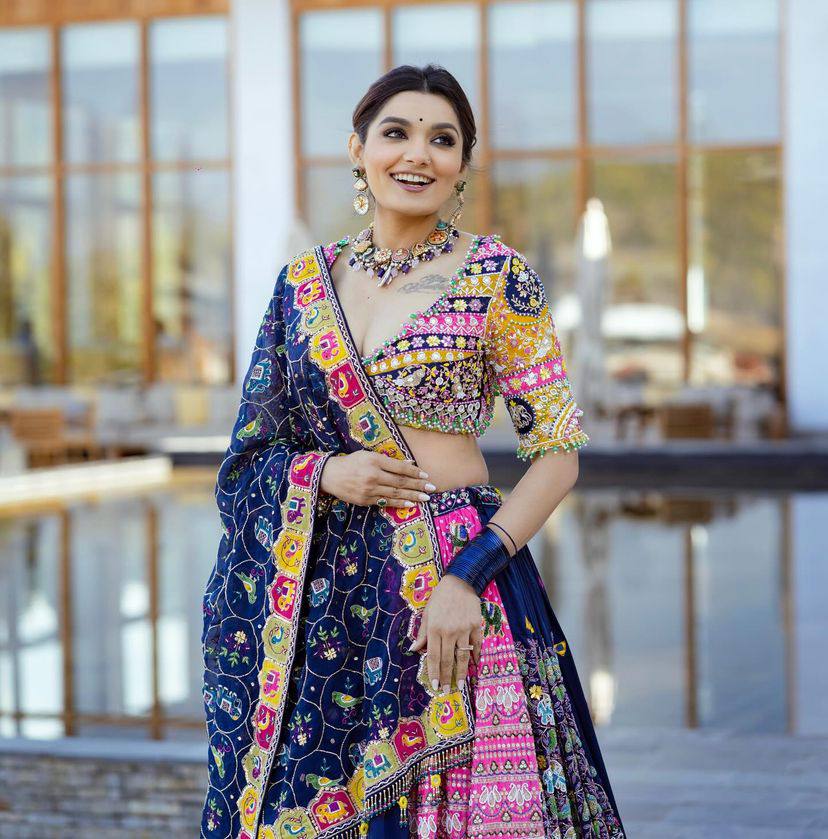 NEW DESIGNER PRINTED LAHENGA CHOLI