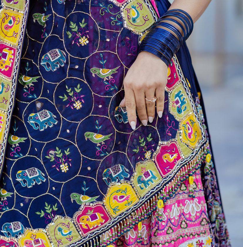 NEW DESIGNER PRINTED LAHENGA CHOLI