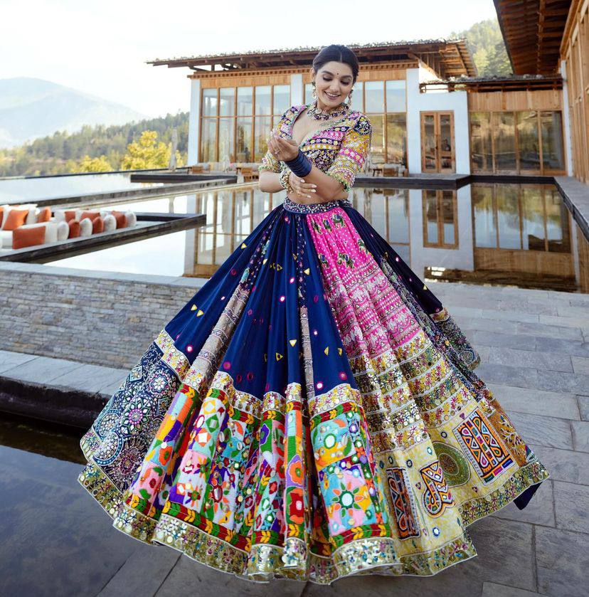 NEW DESIGNER PRINTED LAHENGA CHOLI