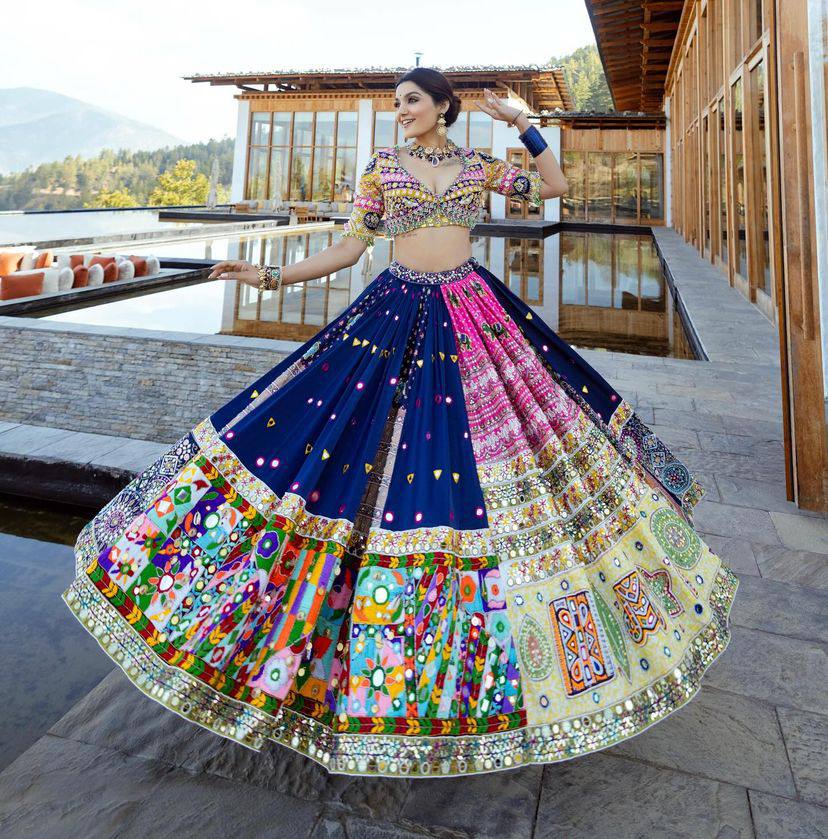 NEW DESIGNER PRINTED LAHENGA CHOLI