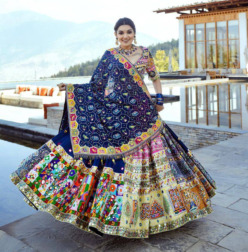 NEW DESIGNER PRINTED LAHENGA CHOLI