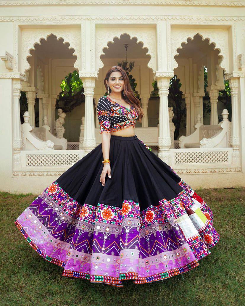 NEW NAVRATRI SPECIAL DESIGNER PRINTED LAHENGA CHOLI