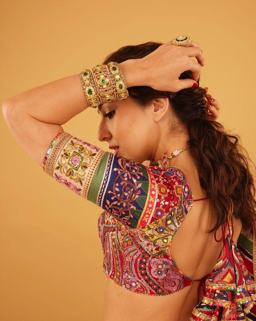 NEW NAVRATRI SPECIAL DESIGNER PRINTED LAHENGA CHOLI