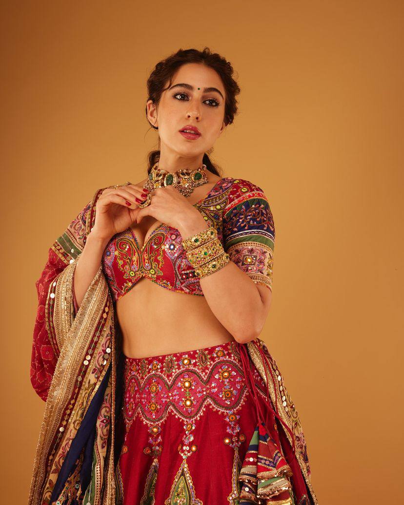 NEW NAVRATRI SPECIAL DESIGNER PRINTED LAHENGA CHOLI