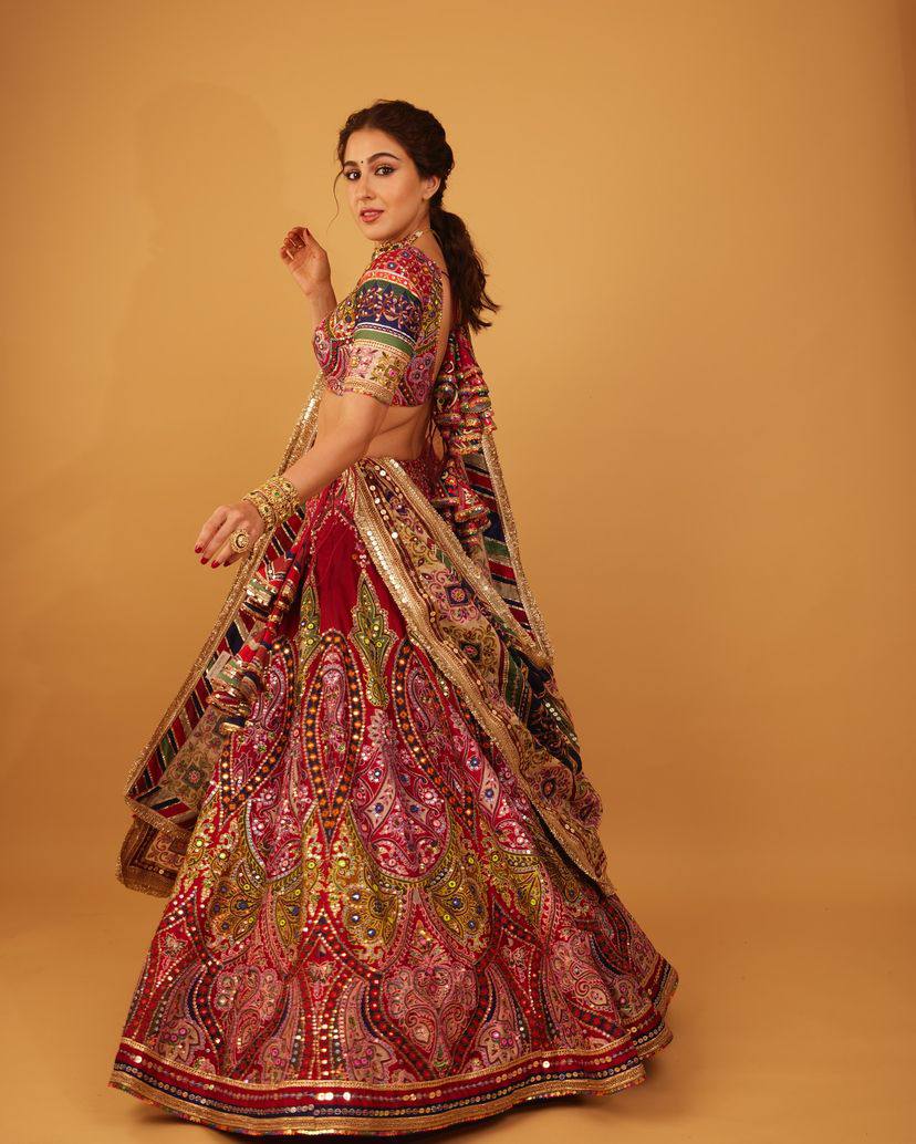 NEW NAVRATRI SPECIAL DESIGNER PRINTED LAHENGA CHOLI