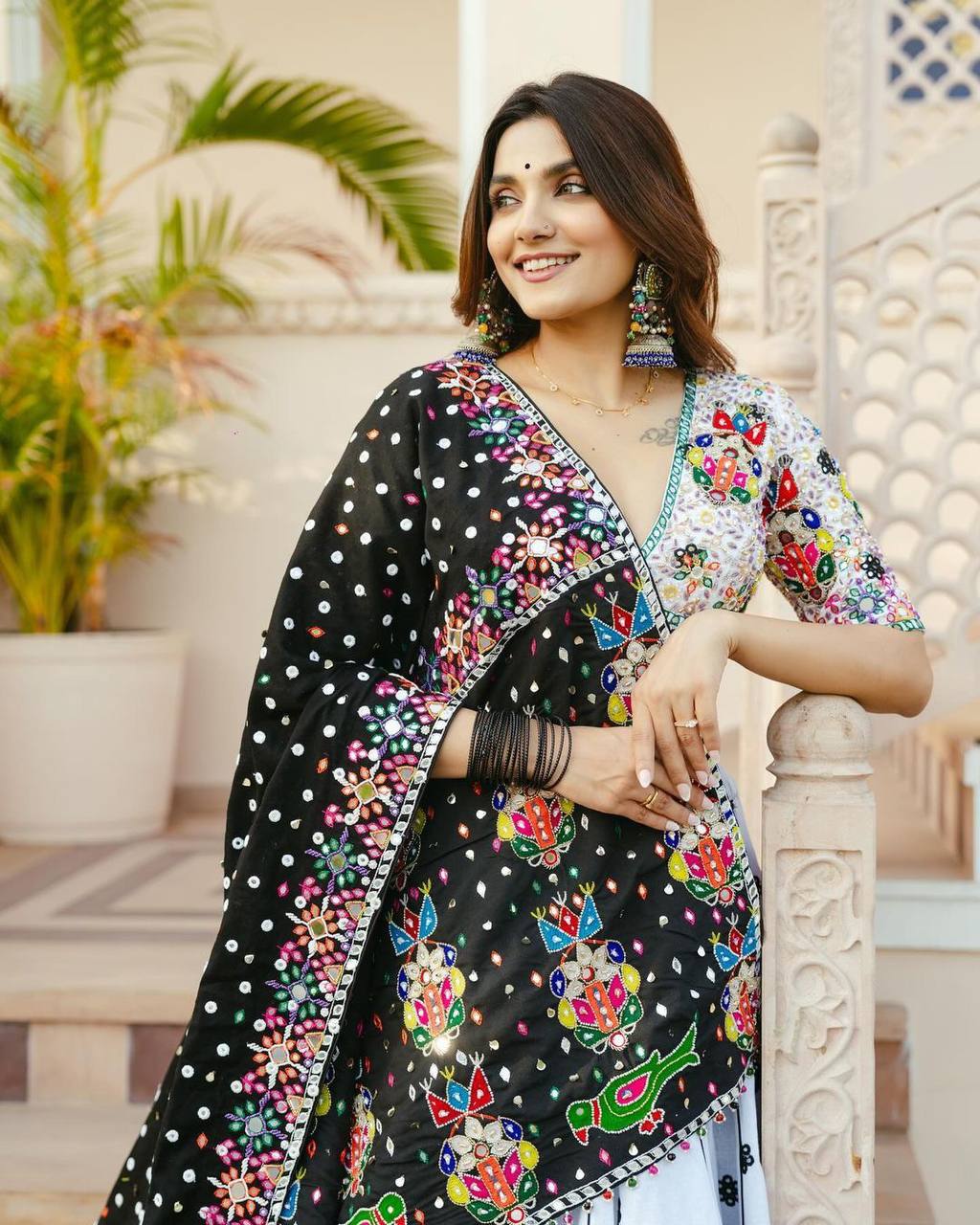 NEW NAVRATRI SPECIAL DESIGNER PRINTED &amp; *EMBROIDERIED* LAHENGA CHOLI