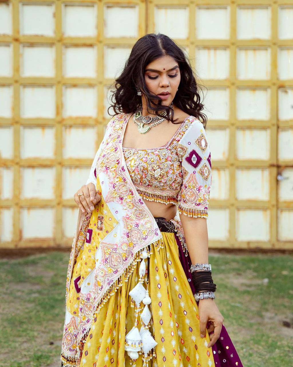 NEW NAVRATRI SPECIAL DESIGNER PRINTED LAHENGA CHOLI