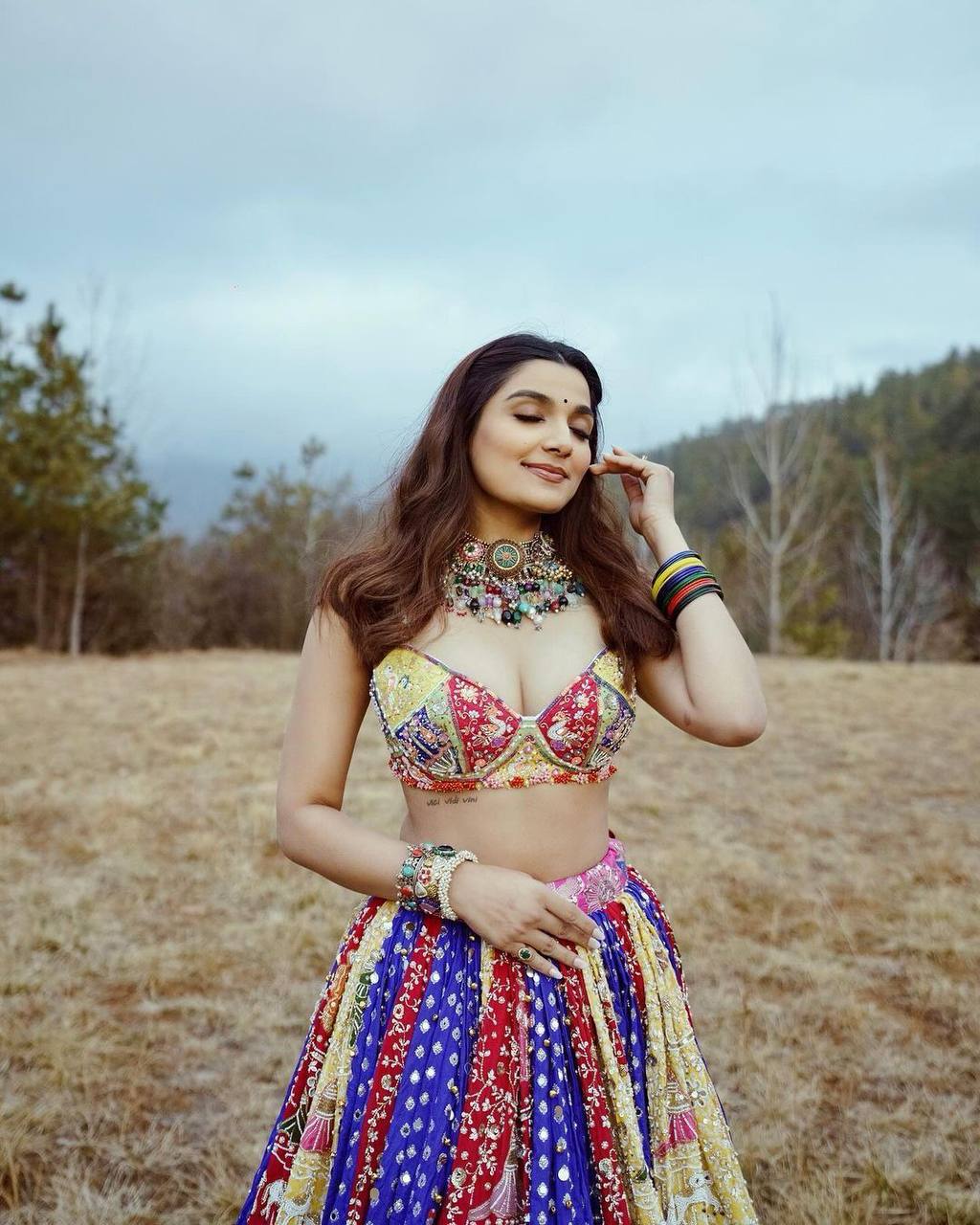 NEW NAVRATRI SPECIAL DESIGNER PRINTED LAHENGA CHOLI