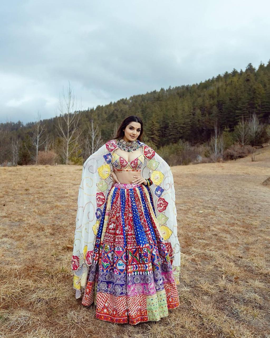 NEW NAVRATRI SPECIAL DESIGNER PRINTED LAHENGA CHOLI